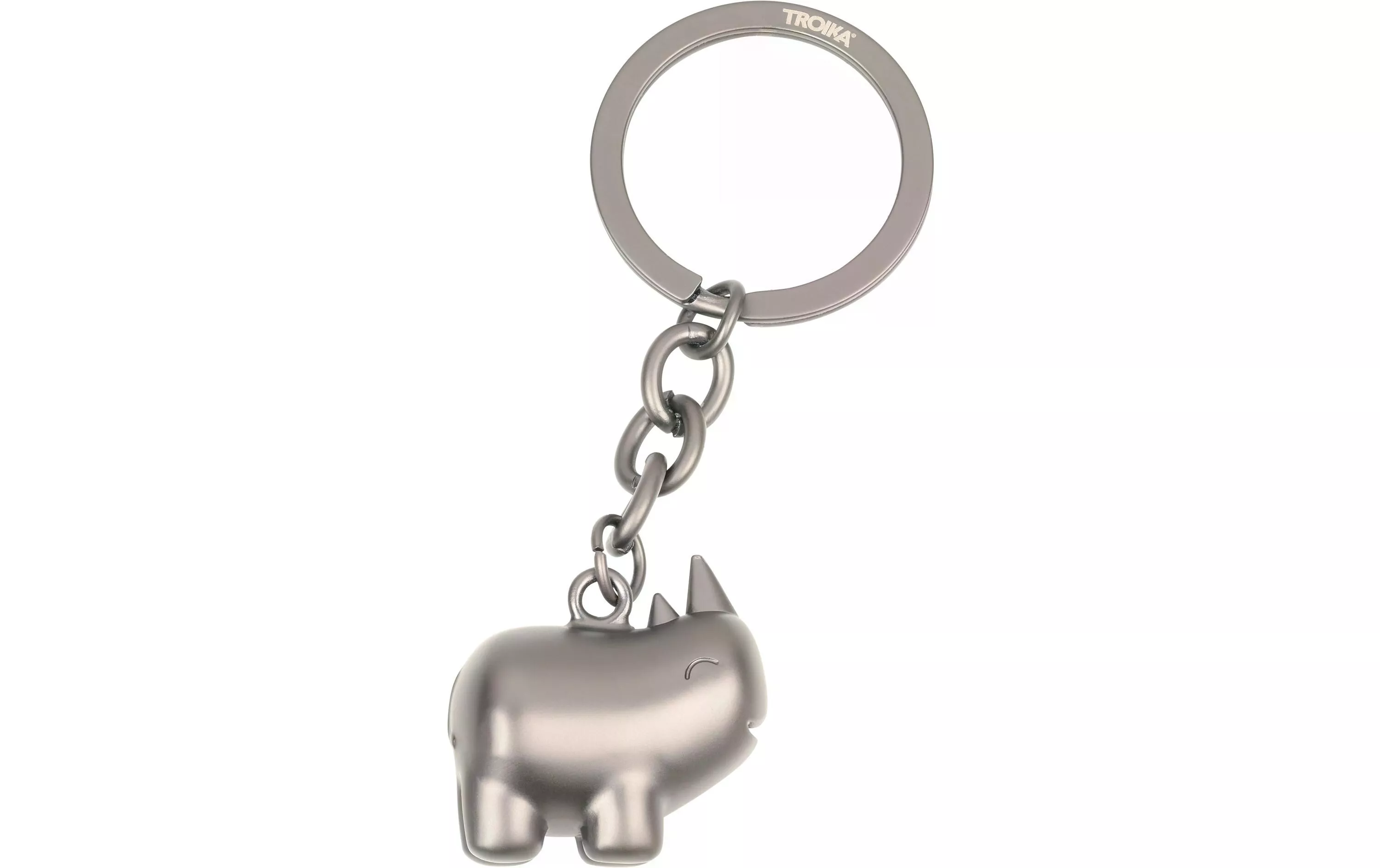 Porte-clés Happy Rhino Gunmetal