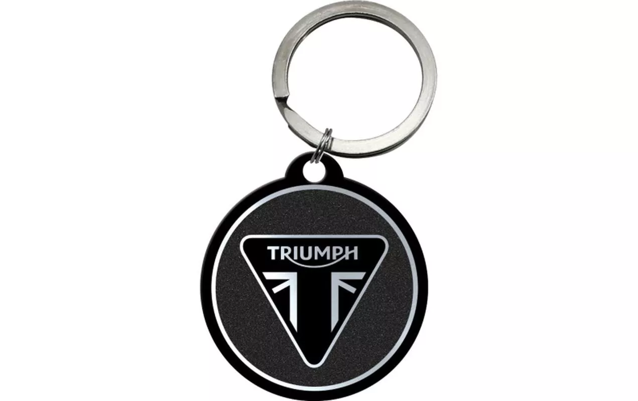 Porte-clés Triumph Ø 4 cm, Noir