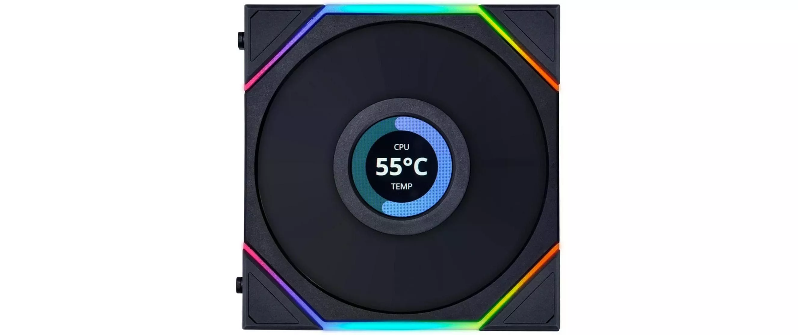 Ventilateur PC Uni Fan TL LCD 120 mm Noir