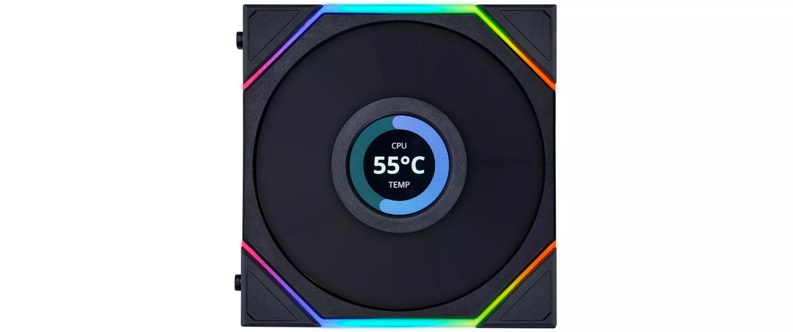 Ventilateur PC Uni Fan TL LCD Reverse Blade - 120 mm Noir