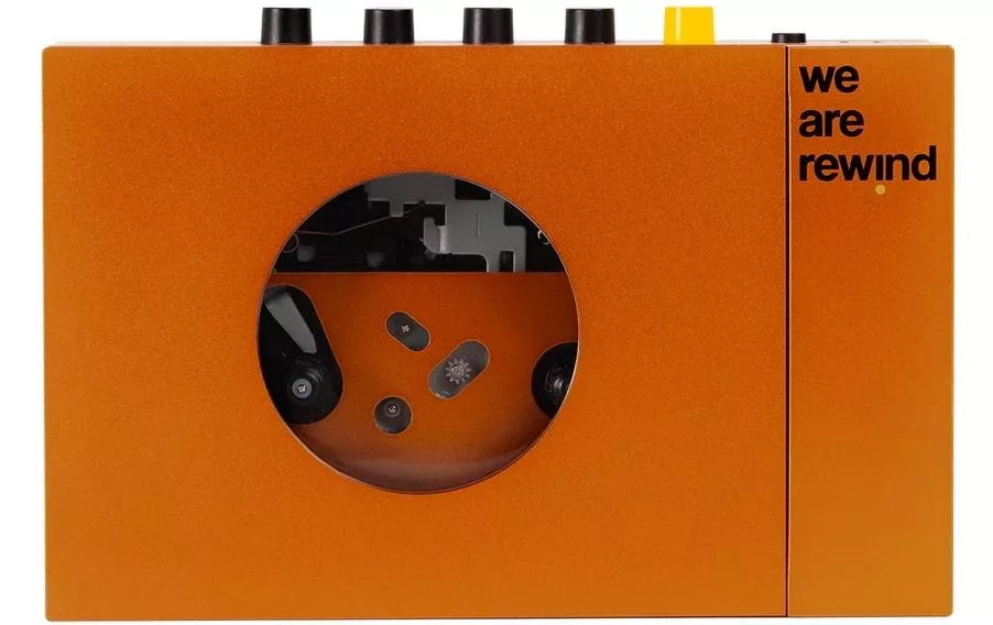 CE Lettore di cassette portatile siamo riavvolgere Arancione