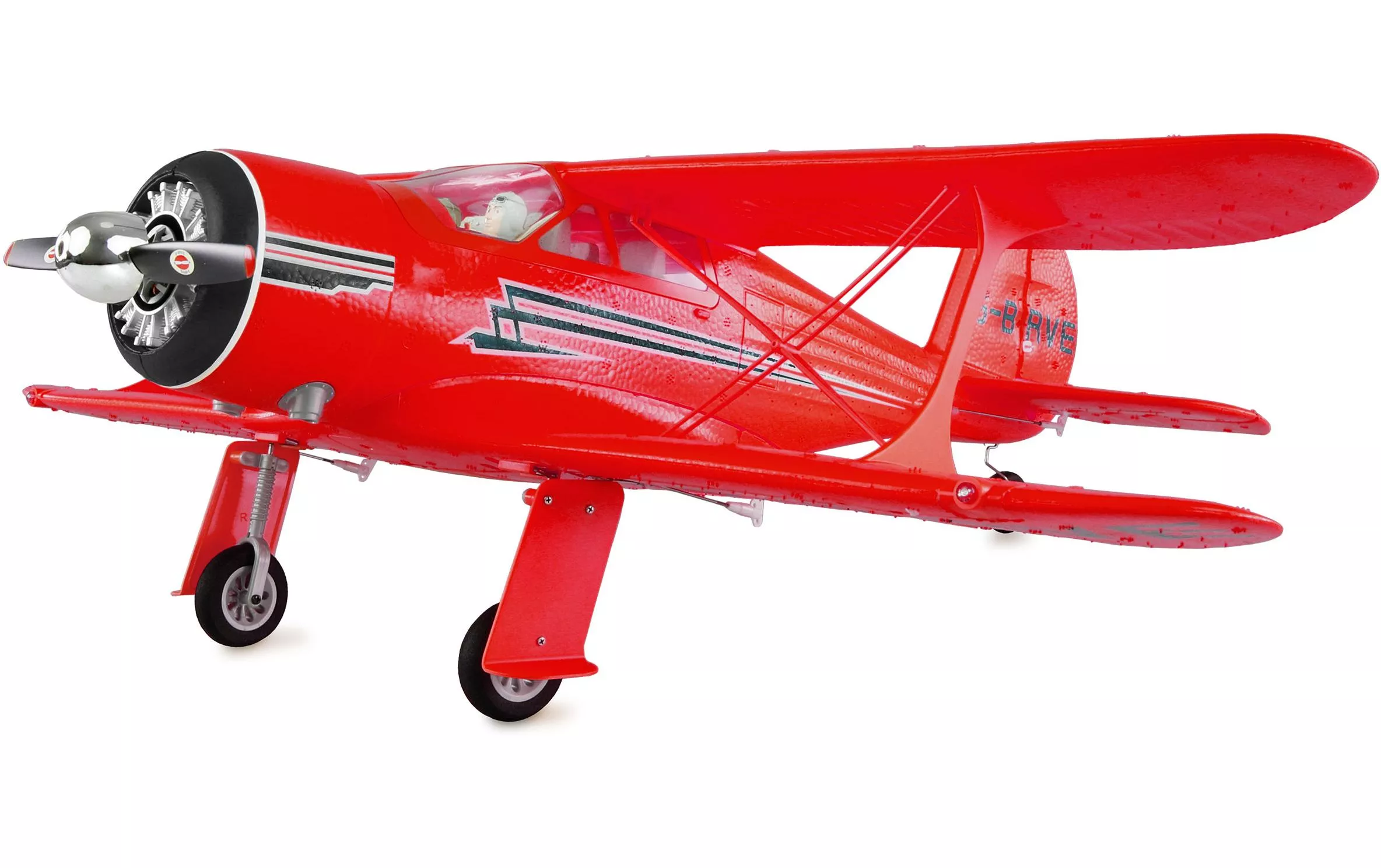 Avion à moteur AMXflight Beech D17s Rouge, 3D, 6G, RTF