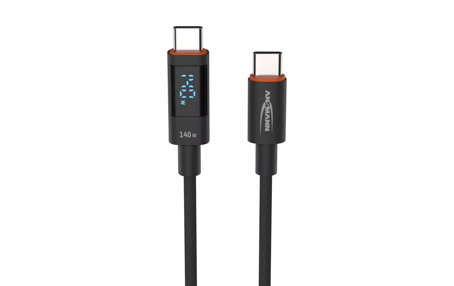 USB-Ladekabel Typ-C auf USB Typ-C Kabel, 120 cm
