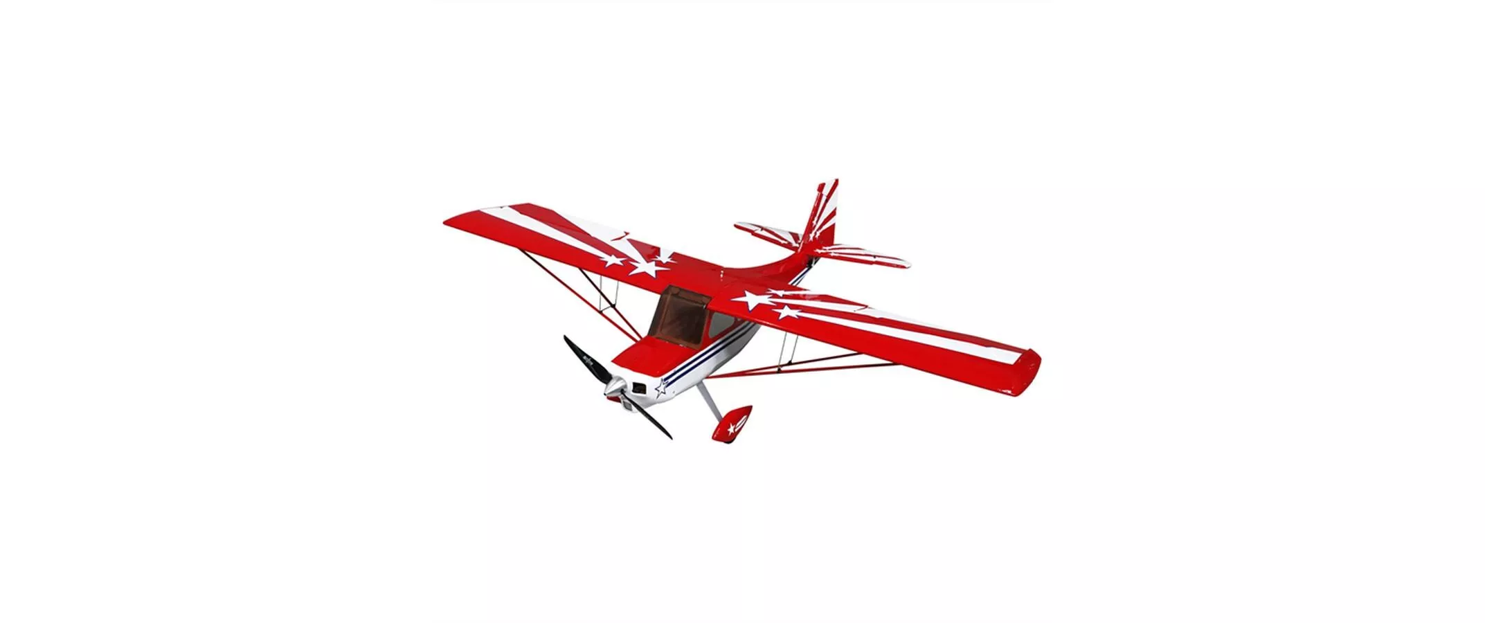 Avion à moteur Super Decathlon V2 1400 mm Rouge, ARF