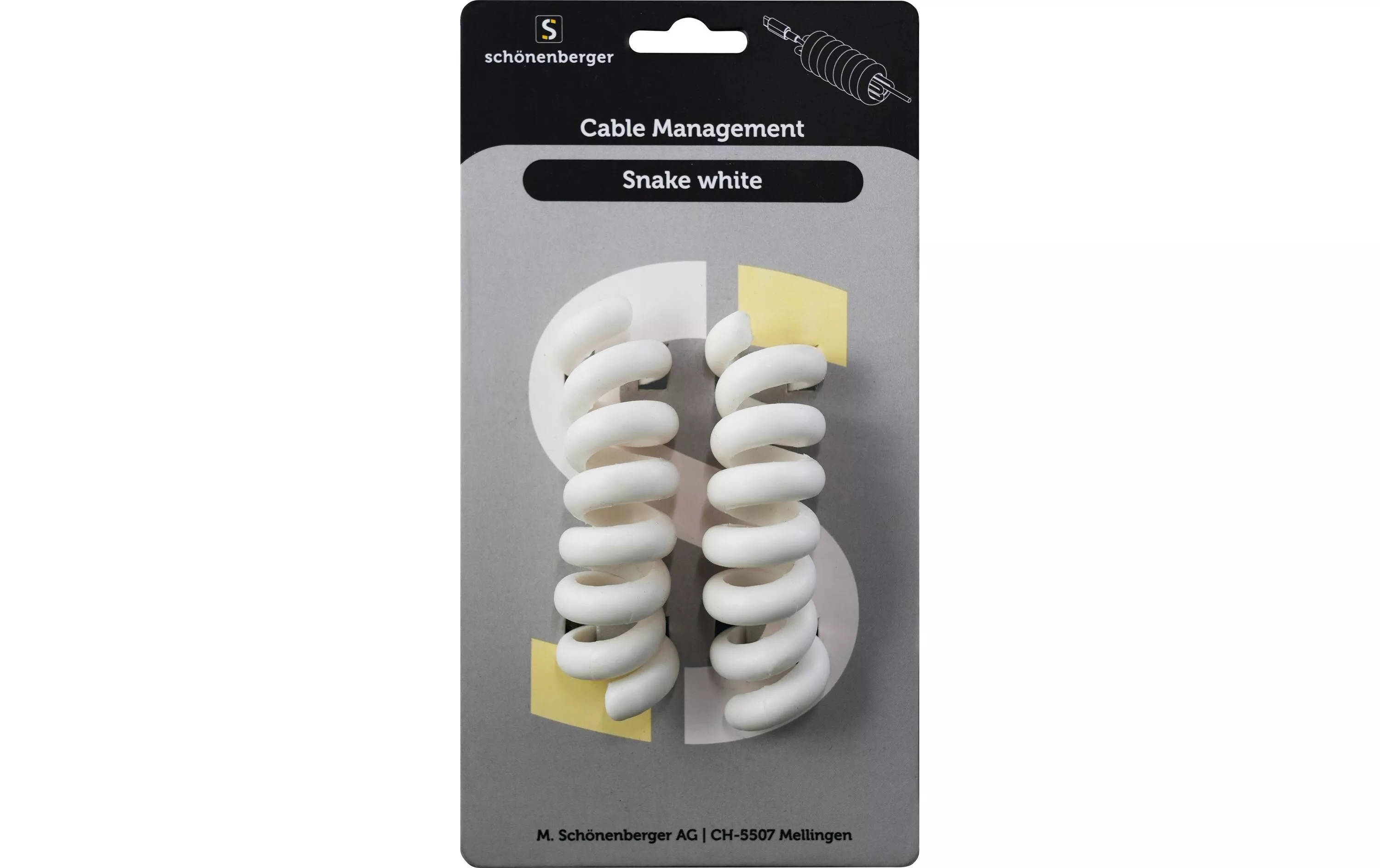 Supports de câbles Snake Black Ø 30 mm, Blanc