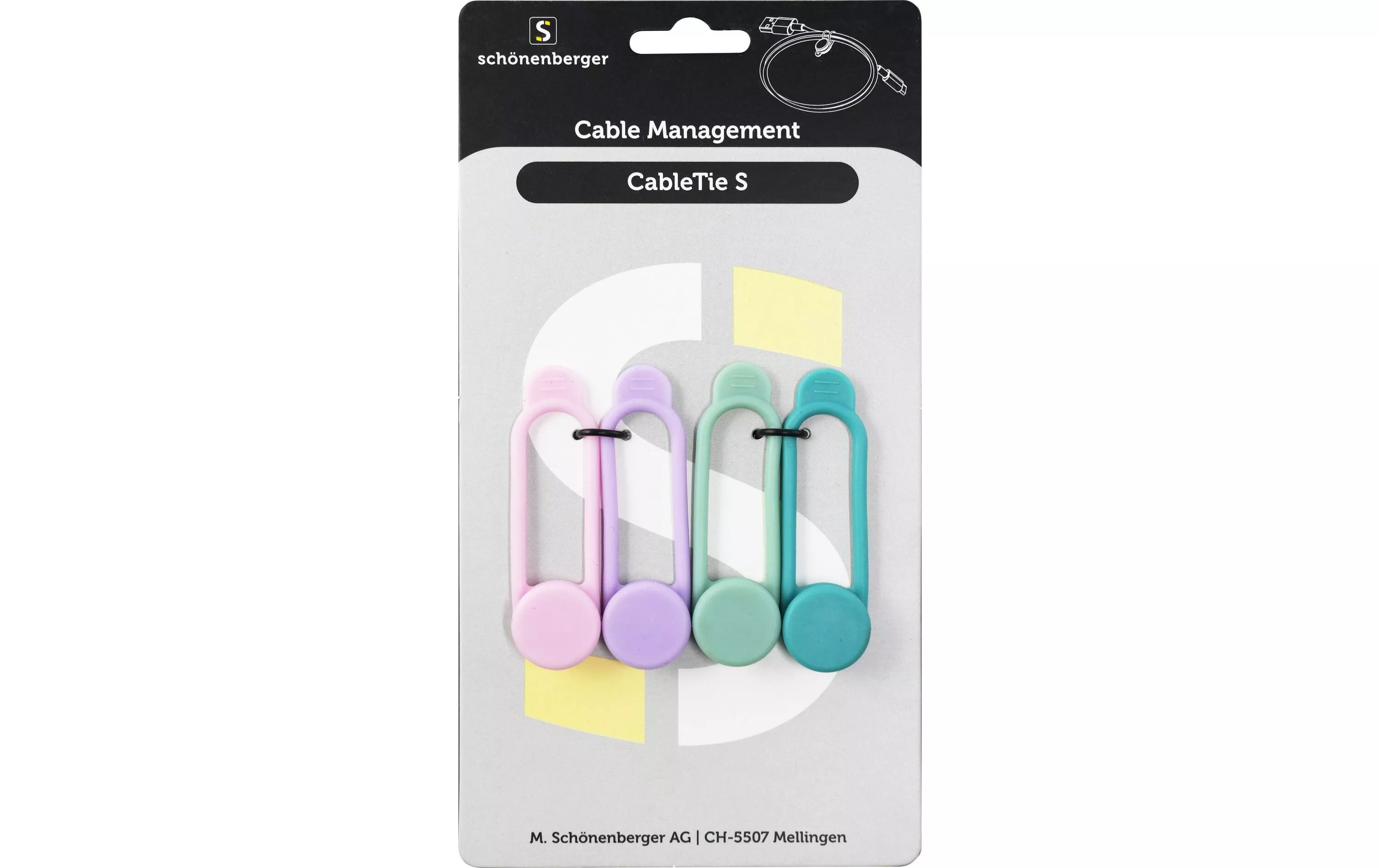 Supports de câbles CableTie S, 63 mm, Multicolore