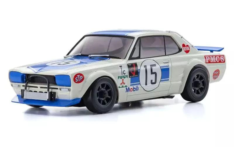 Kyosho Mini Z MA020 Nissan Skyline 2000GT-R AWD Bleu, ARTR, 1:27