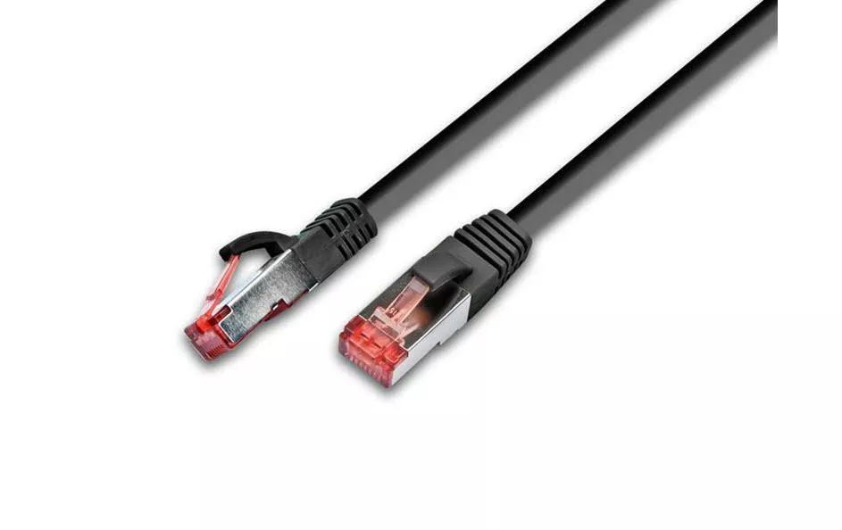 Câble patch RJ-45 - RJ-45, Cat 6A, S/FTP, 7.5 m, Noir