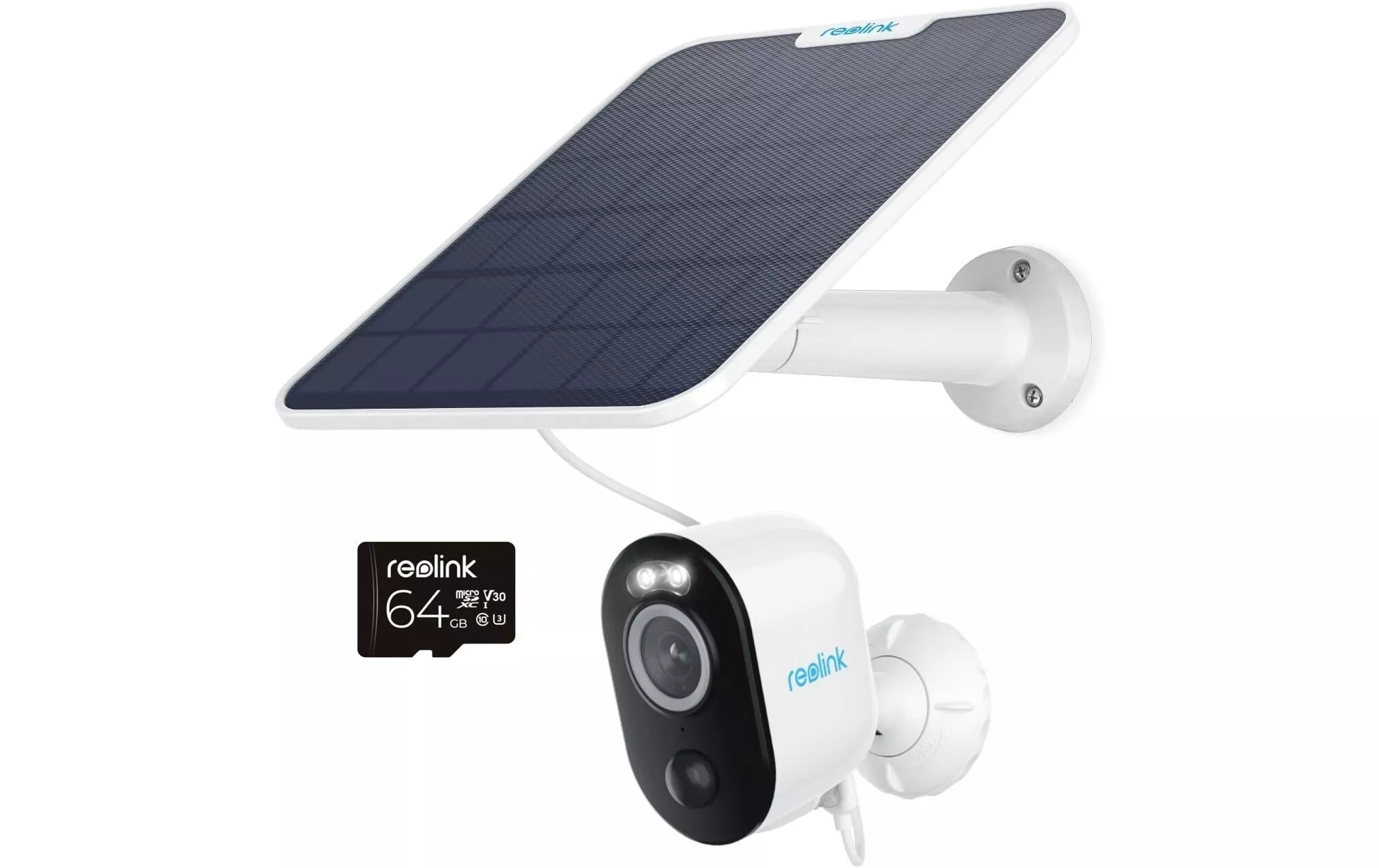 Caméra réseau Argus B330 avec panneau solaire + Micro-SD 64 Go