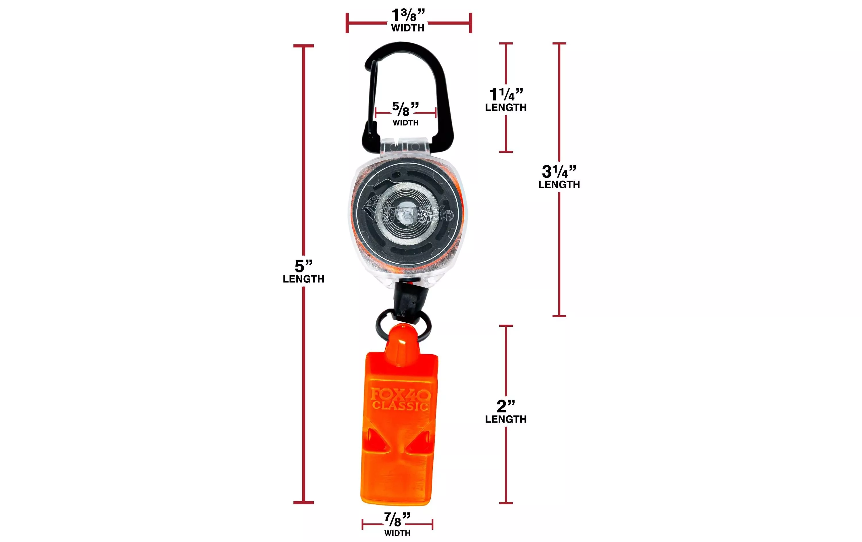 Porte-clés WHISTLE SAFE Orange