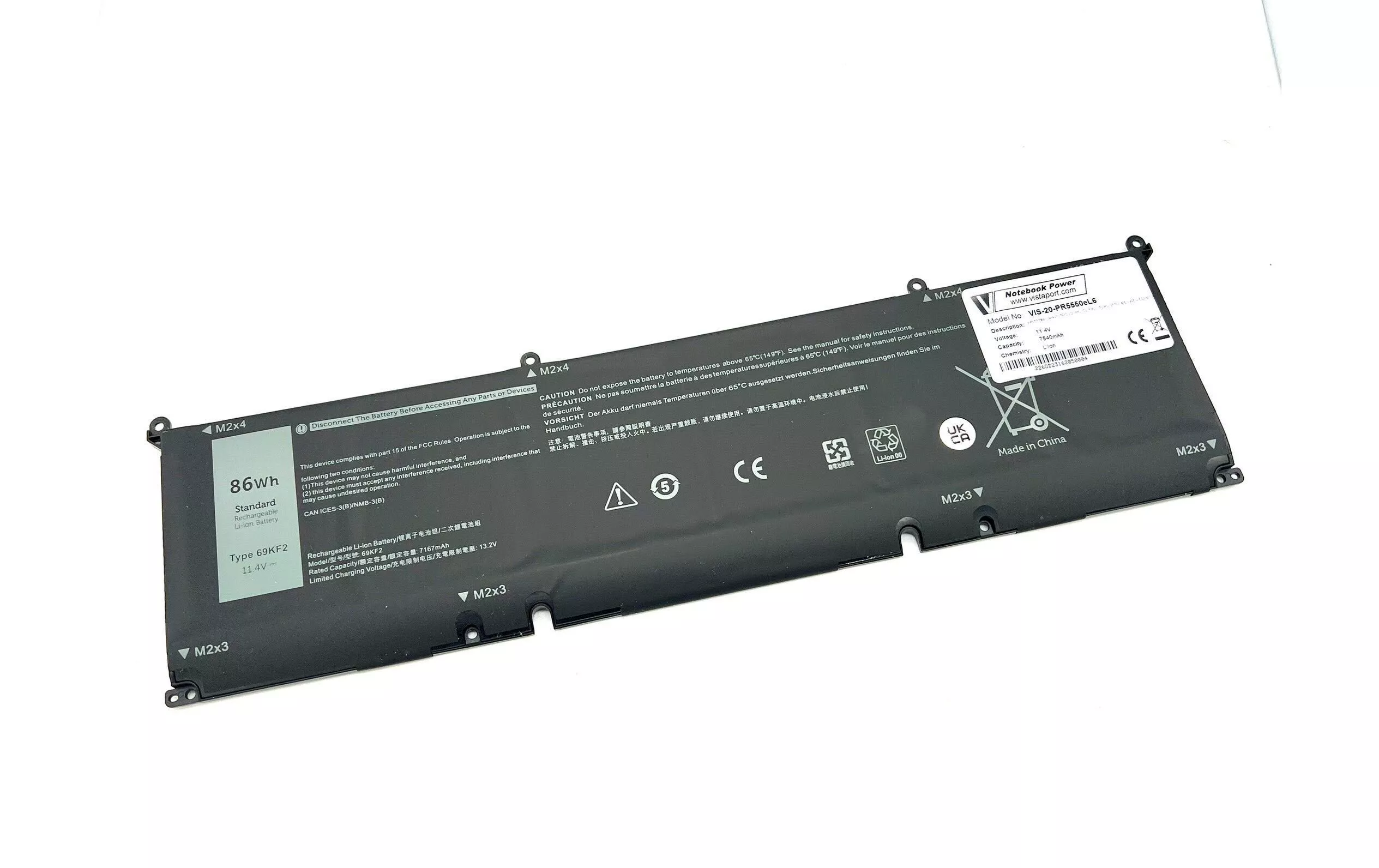 Batterie pour Dell Alienware M15/M17, G7, Precision 5550, XPS