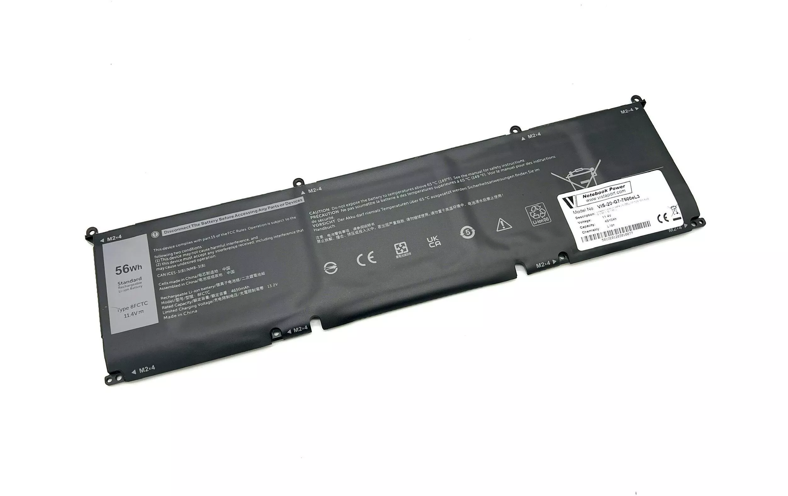 Batterie pour Dell G15, G7, Inspirion, Precision, XPS, Alienware