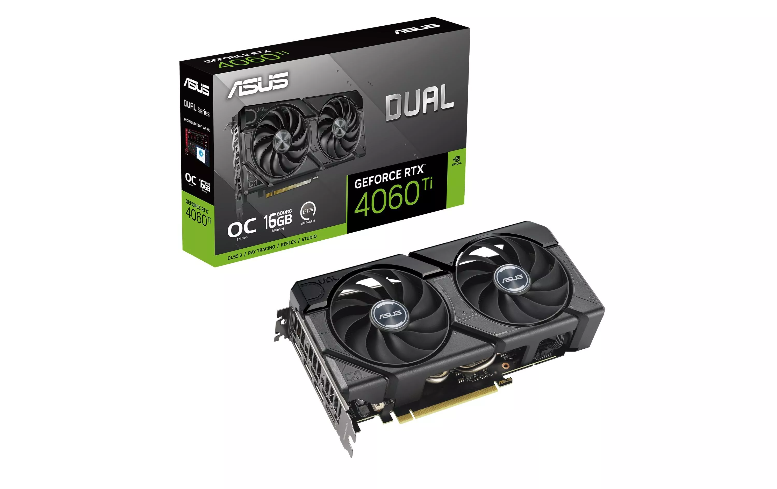 Carte graphique Double GeForce RTX 4060 Ti EVO OC Edition 16 Go