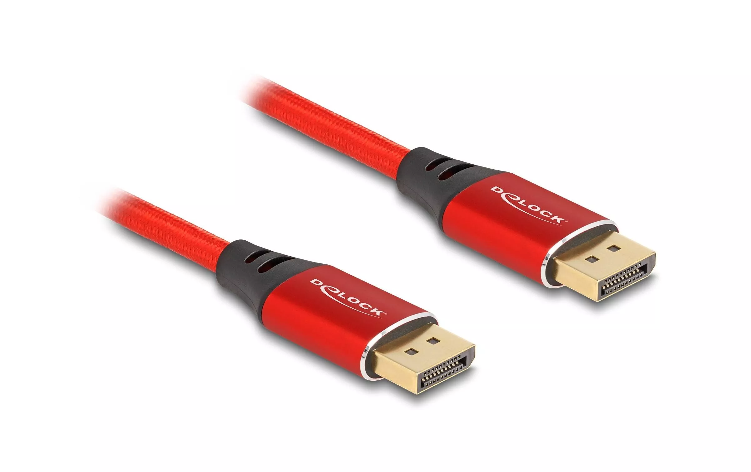 Câble 16K 60 Hz DisplayPort - DisplayPort, 2 m, Rouge