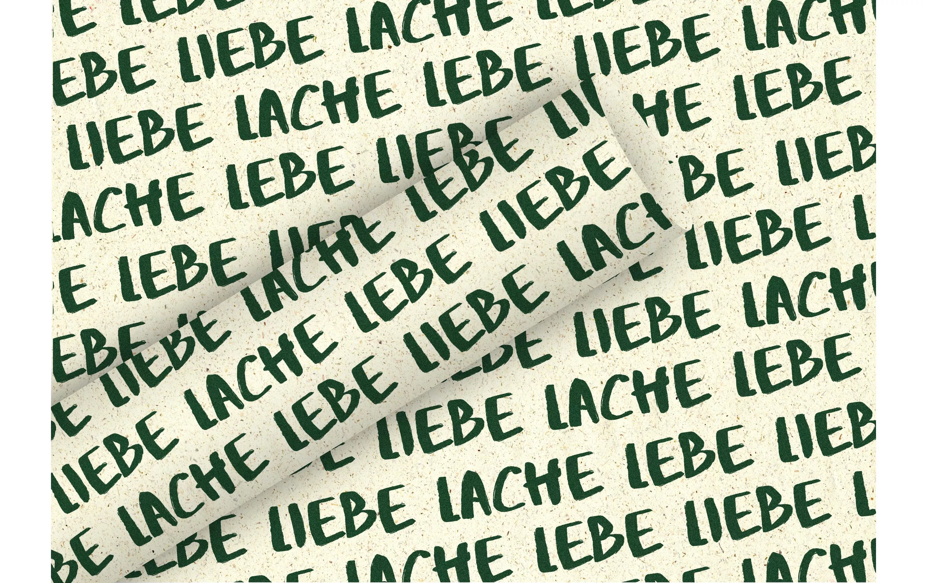 Geschenkpapier By Nature Gras Lebe, Liebe 1.5 m x 70 cm