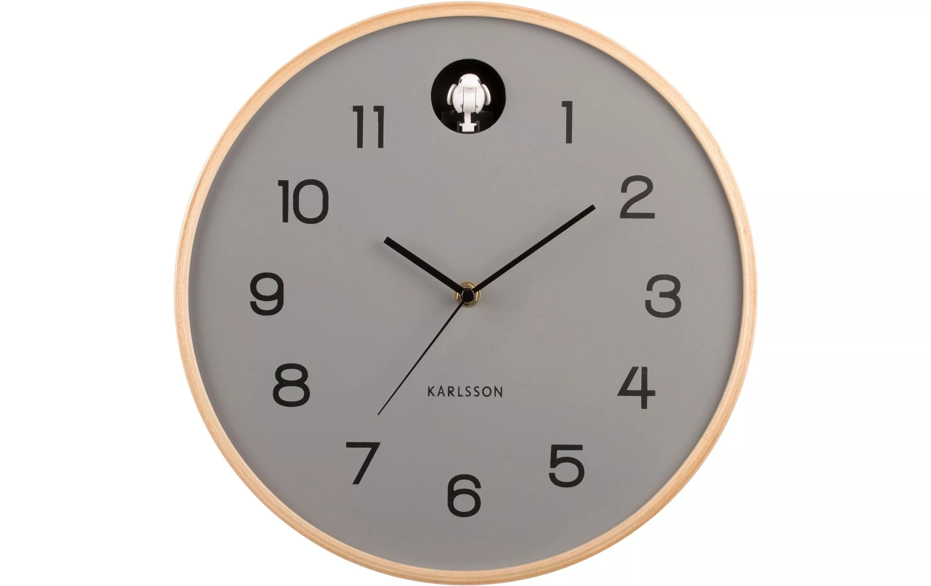 Horloge murale Natural Cuckoo 31,5 cm, Gris