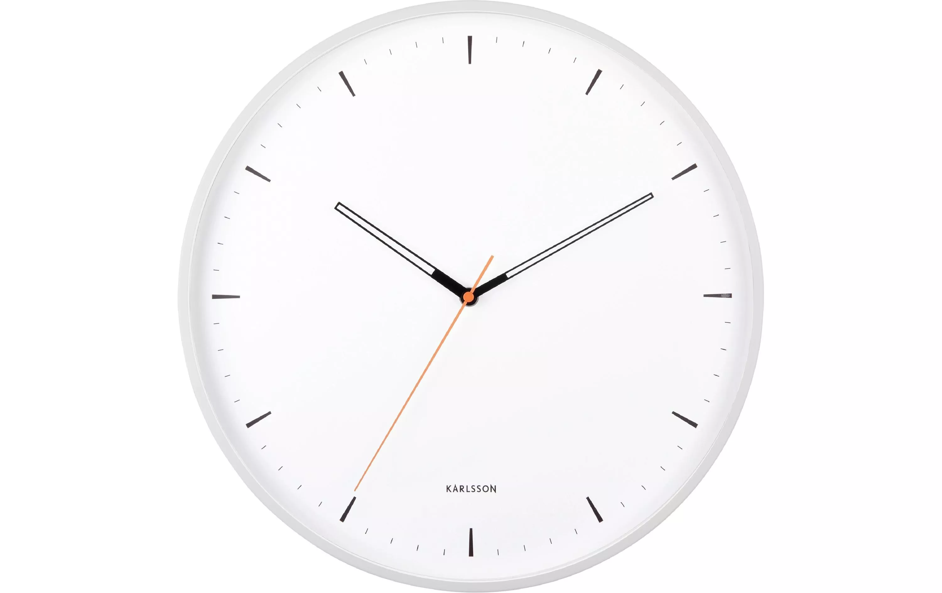 Orologio da parete KARLSSON Calm 40 cm, bianco opaco