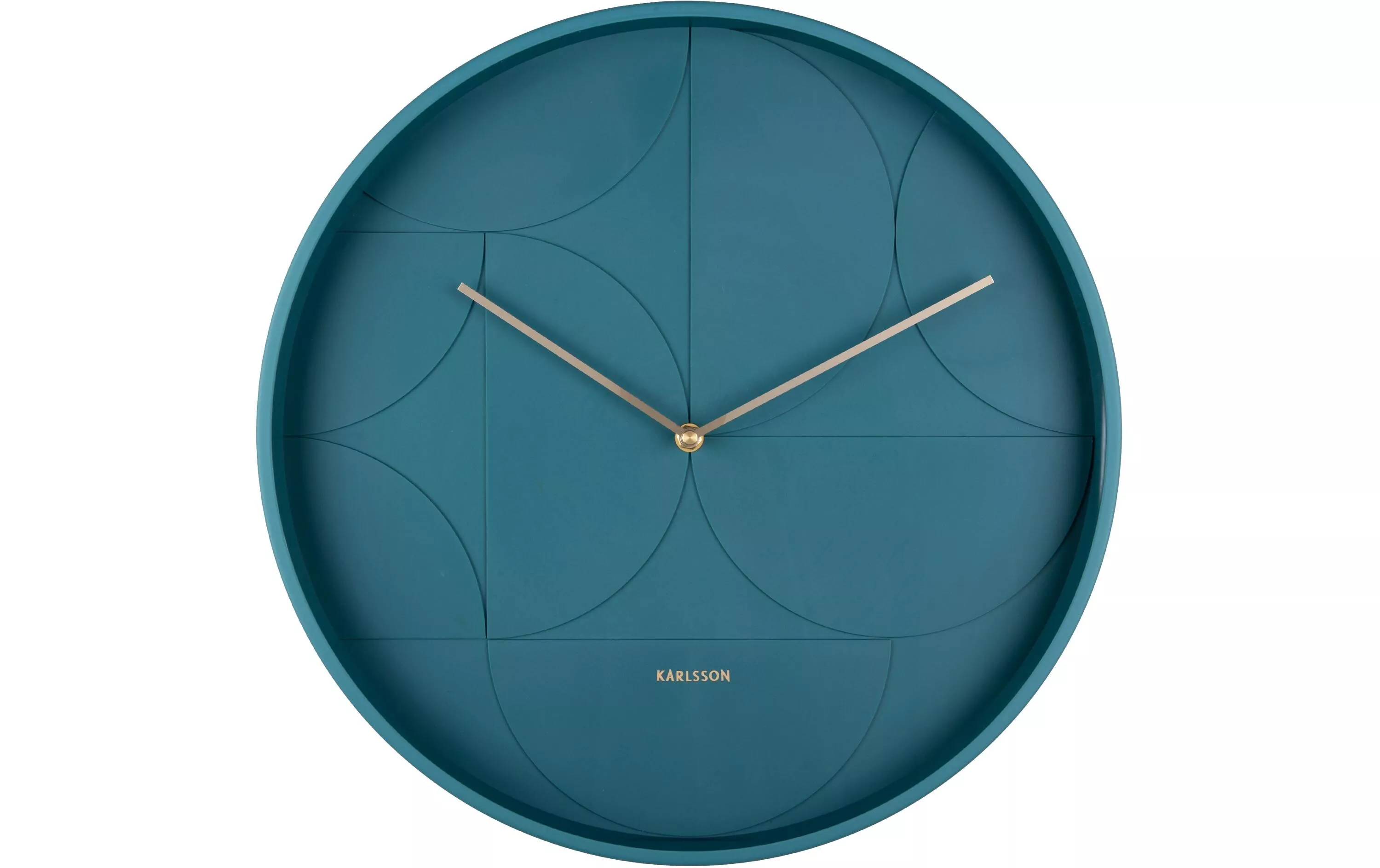 Horloge murale Echelon 40 cm, Bleu foncé