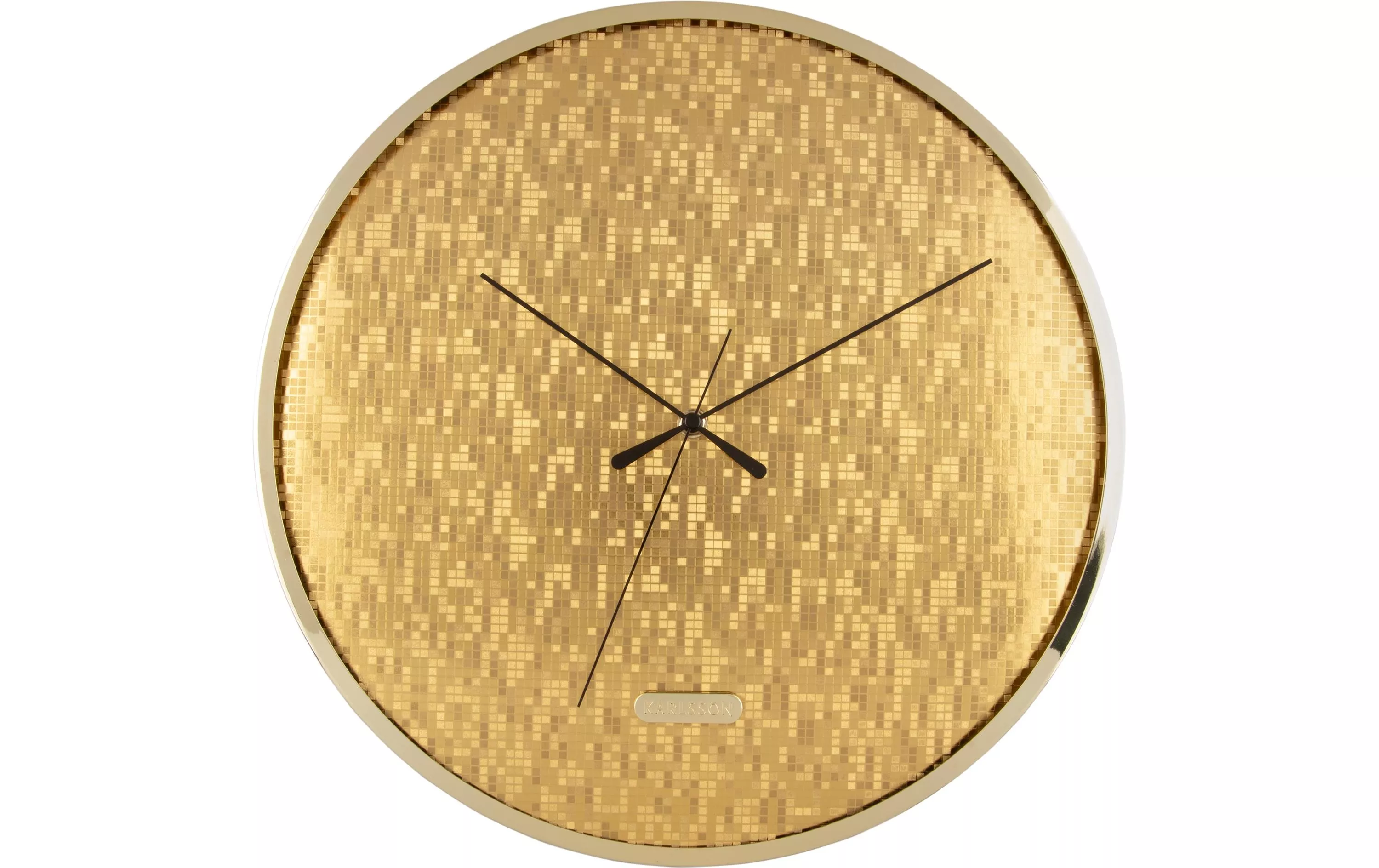 Wanduhr Disco Bling Bling 40 cm, Gold