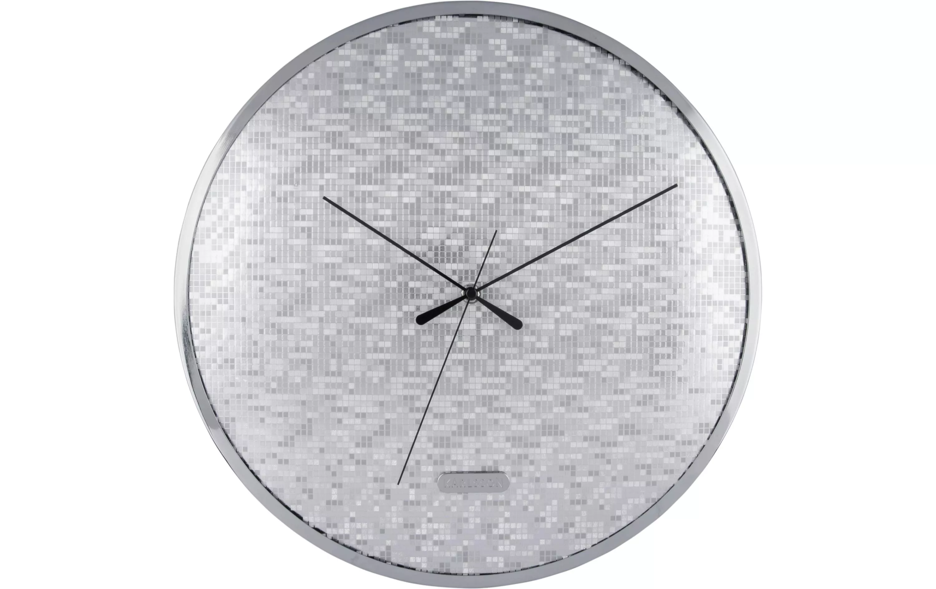 Wanduhr Disco Bling Bling 40 cm, Silber