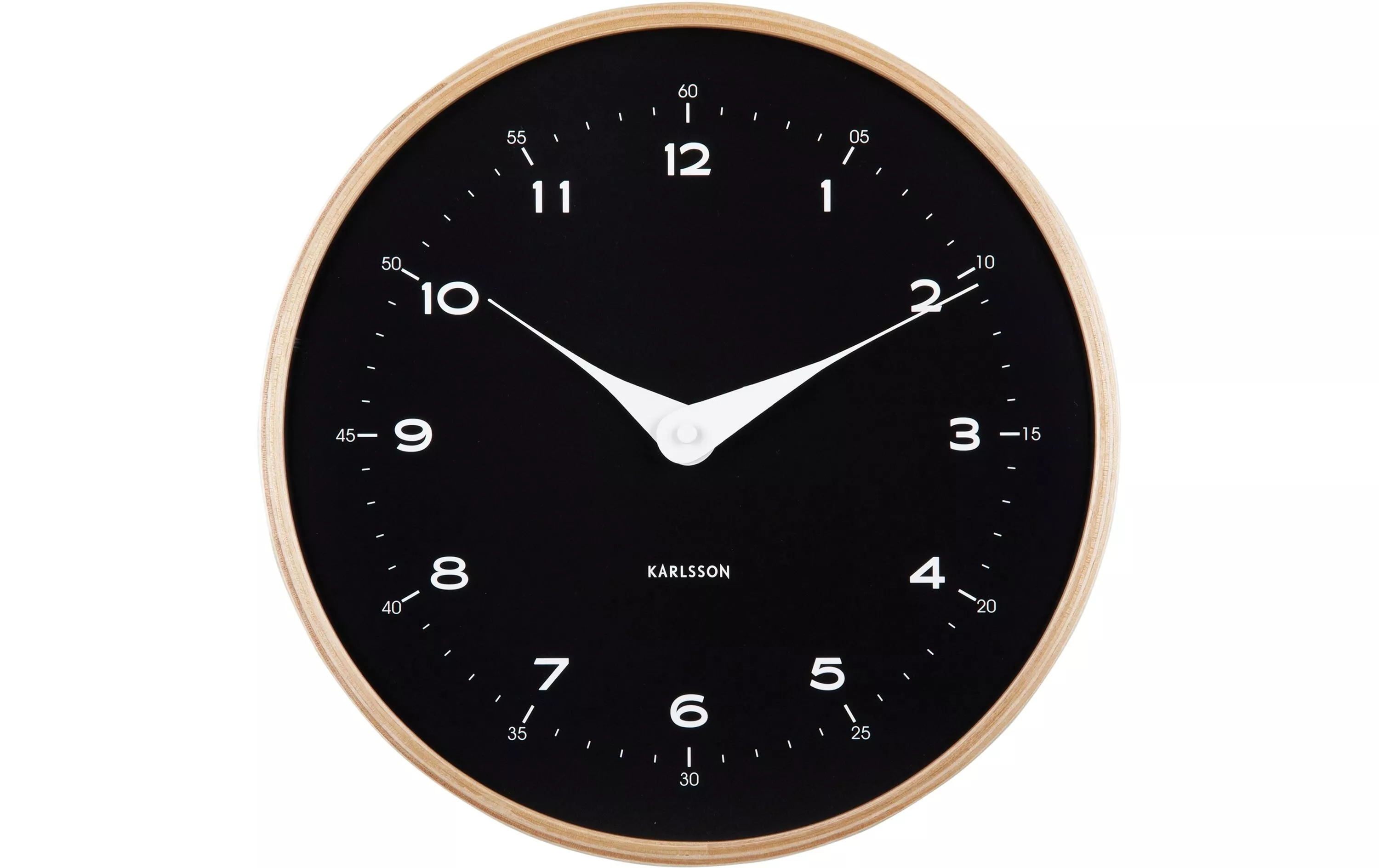 Horloge murale Osado Dome 30 cm, Noir