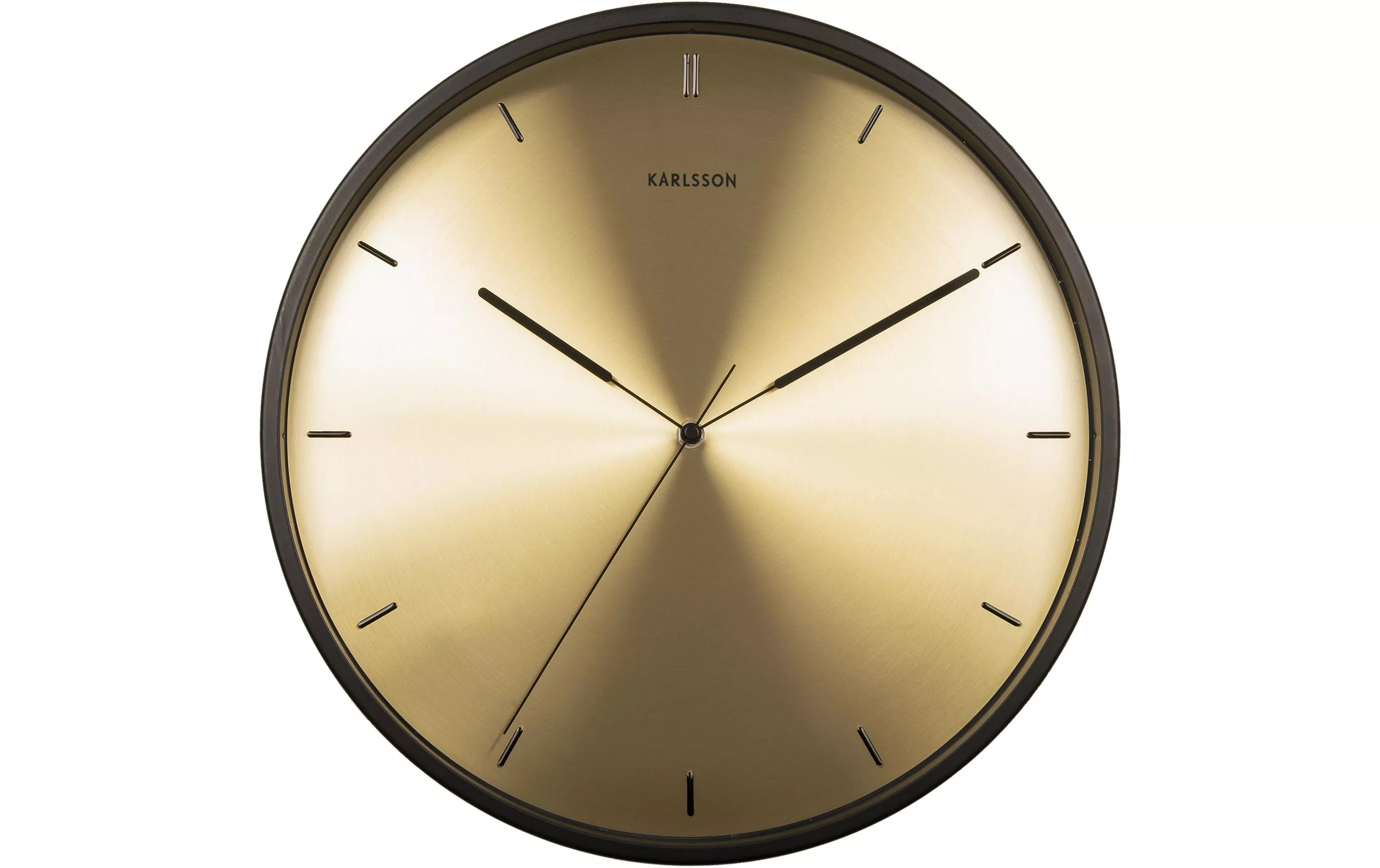 Wanduhr Finesse 40 cm, Gold/Schwarz