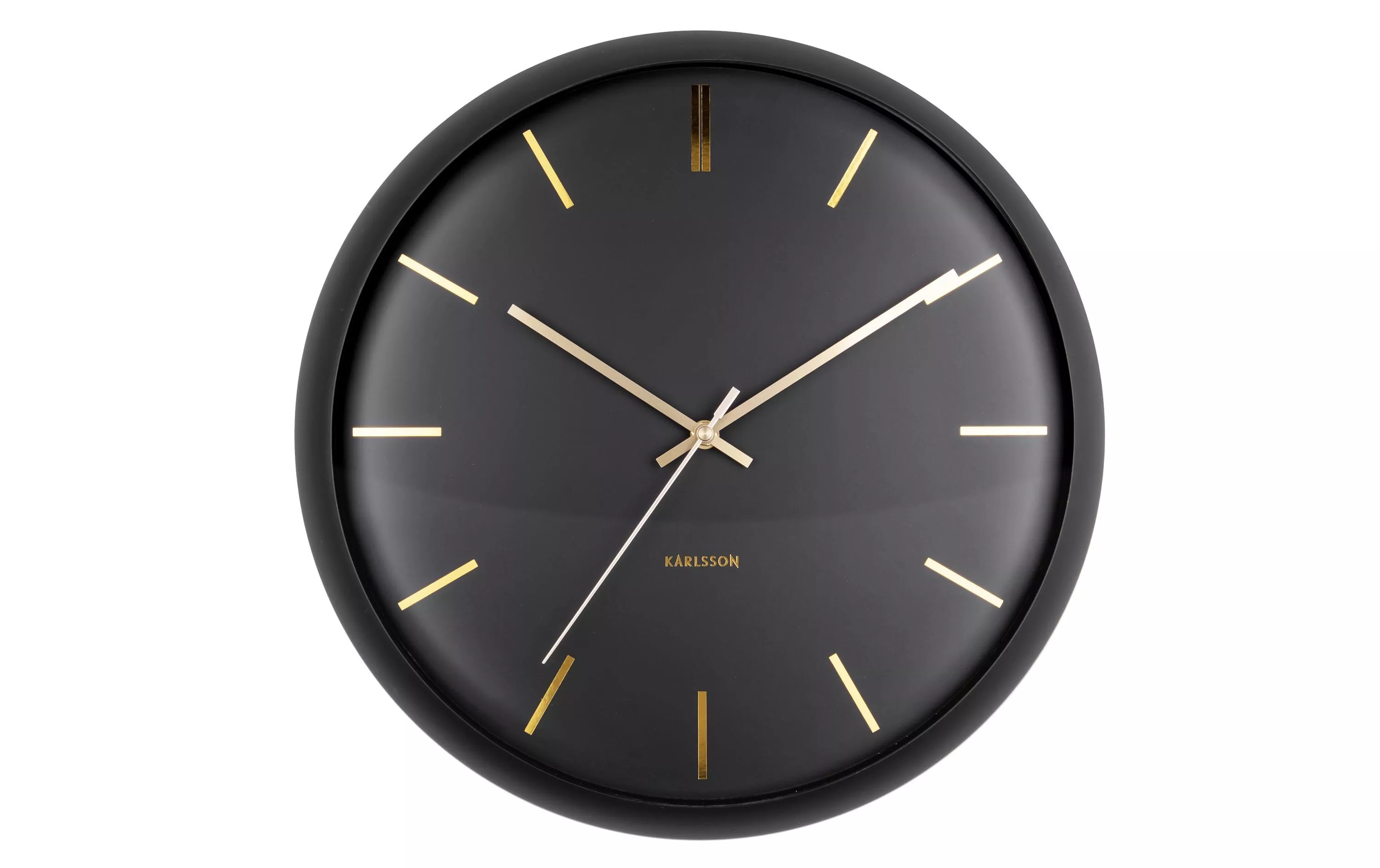 Horloge murale Globe 40 cm, Noir