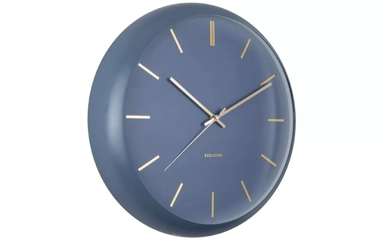 Horloge murale Globe 40 cm, Bleu