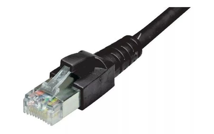 Câble patch RJ-45 - RJ-45, Cat 6A, S/FTP, 0.2 m, Noir