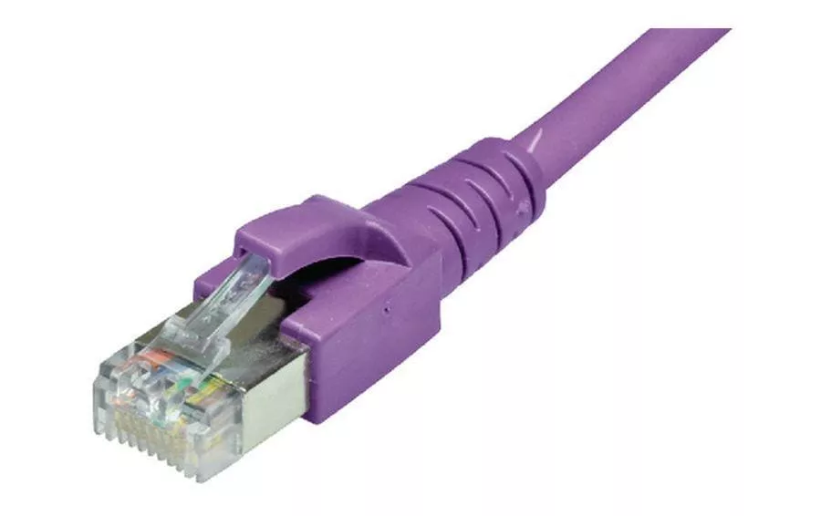 Câble patch RJ-45 - RJ-45, Cat 6A, S/FTP, 0.2 m, Violet