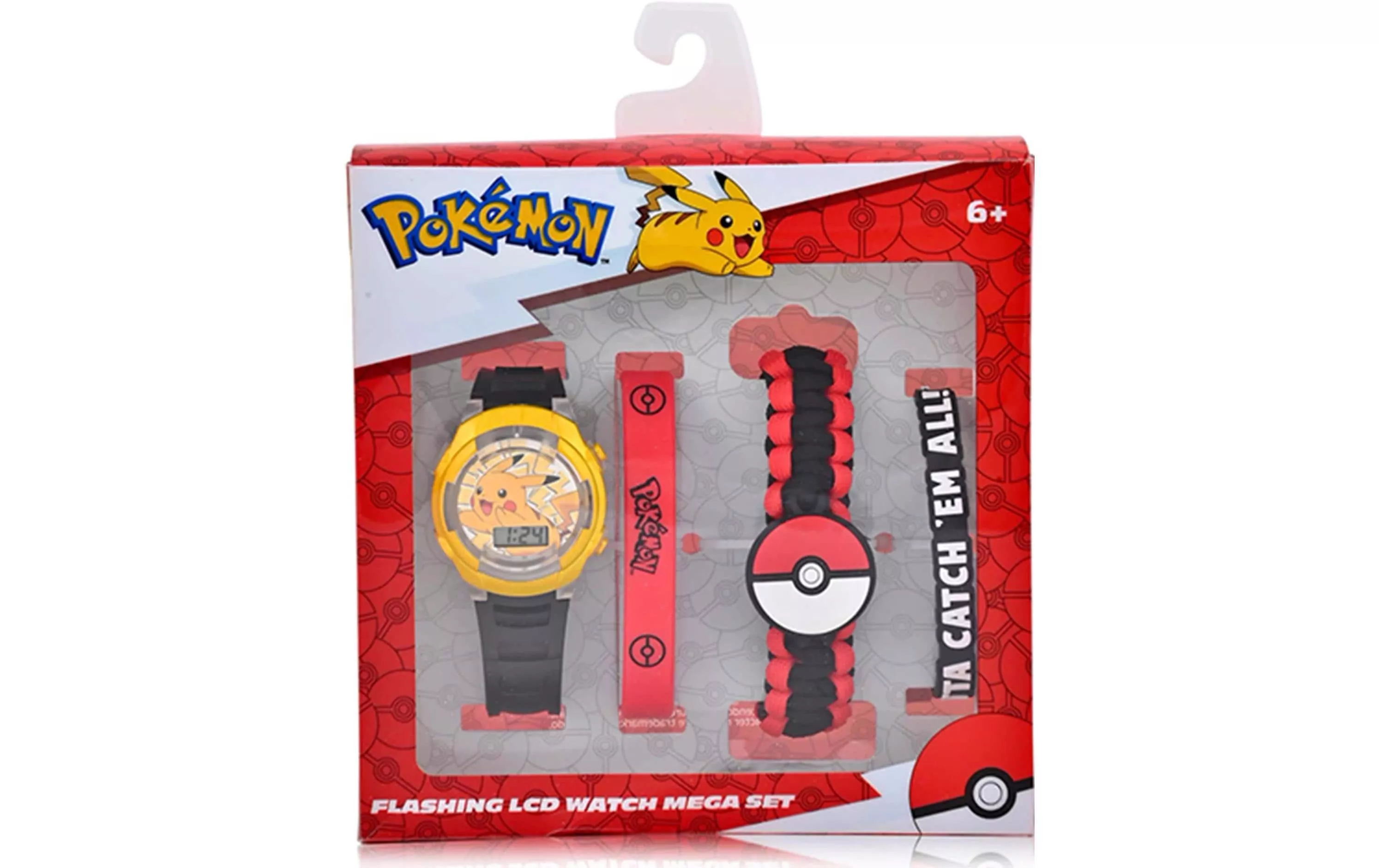 Horloge LCD Set cadeau Pokémon Jaune/Rouge/Noir