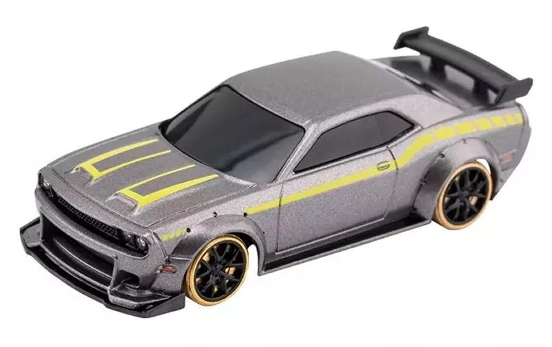 Micro Drift Muscle Car C65, Gris RTR, 1:76