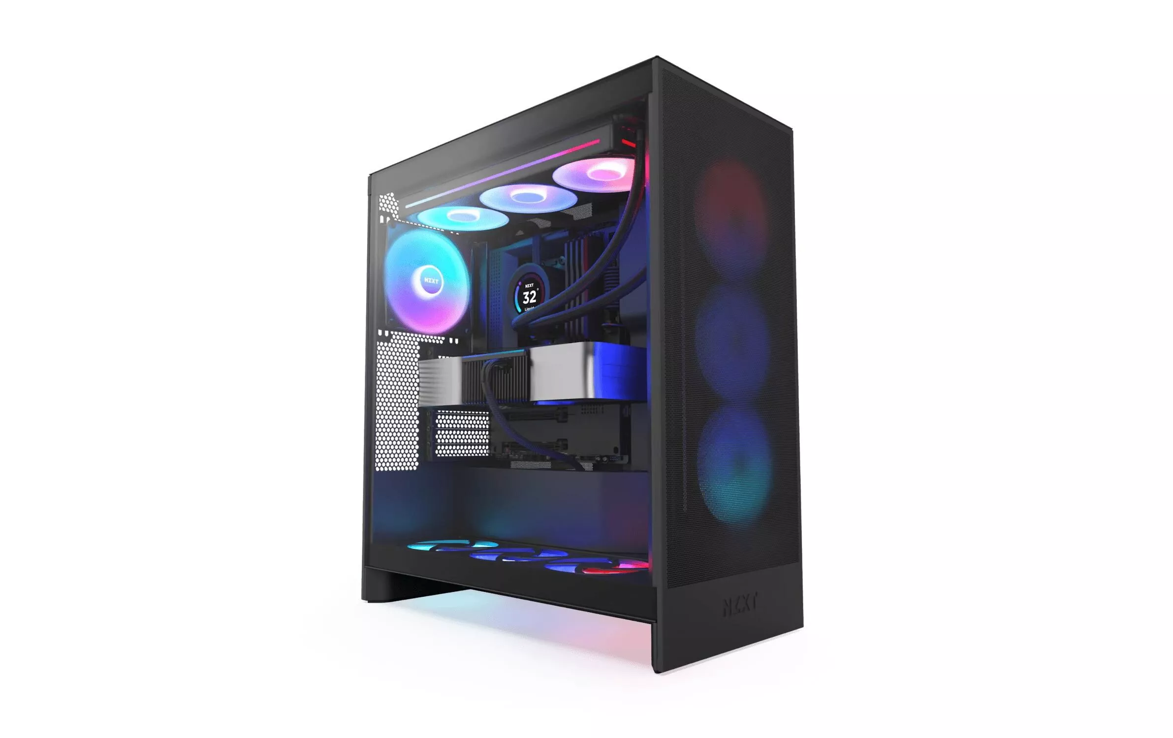 Boîtier d\u2019ordinateur H7 Flow RGB Noir