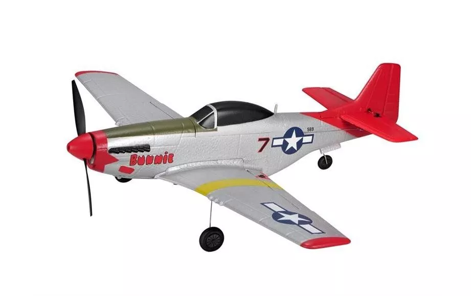 Warbird Mini P51D 450 mm, rouge, RTF