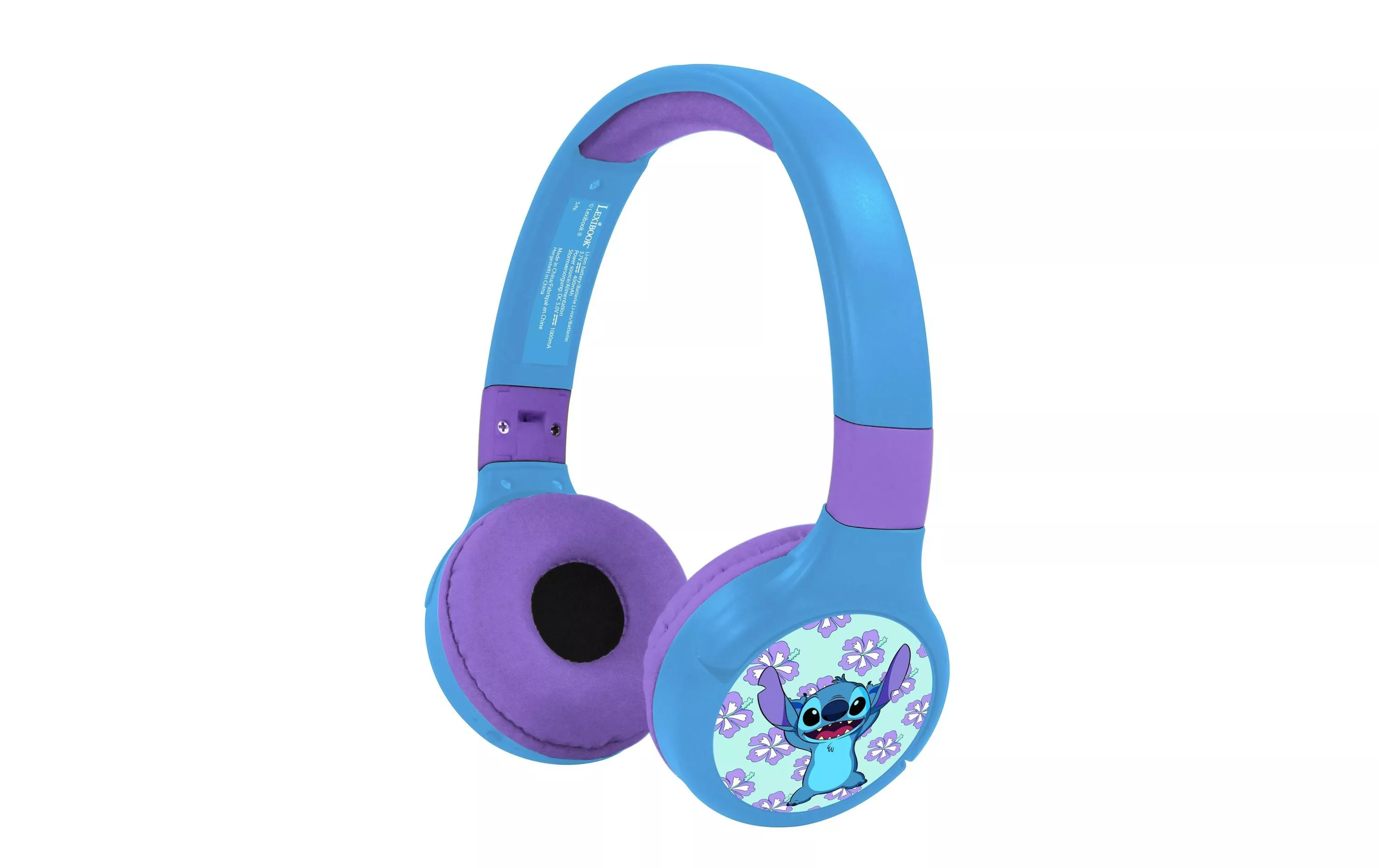 Casque d\'écoute Bluetooth/câble 2 en 1 Stitch Bleu