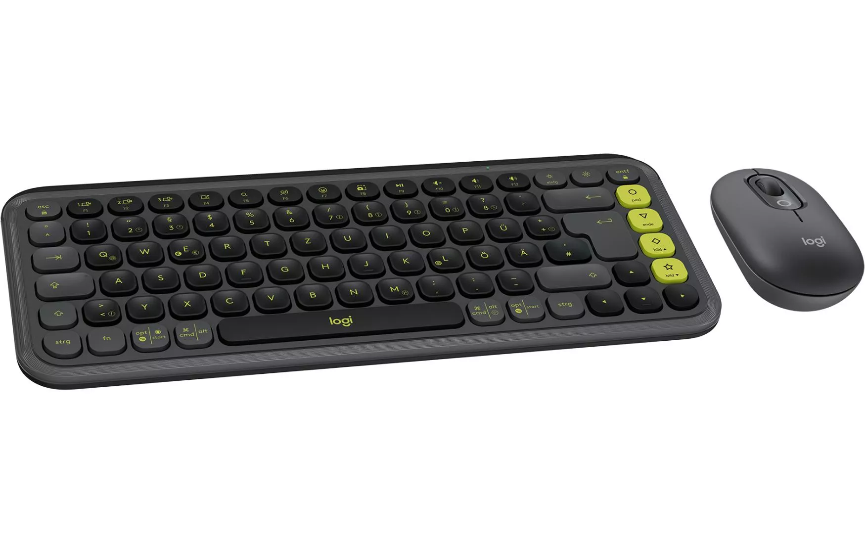 Set di tastiera e mouse Logitech POP Icon Combo Graphite