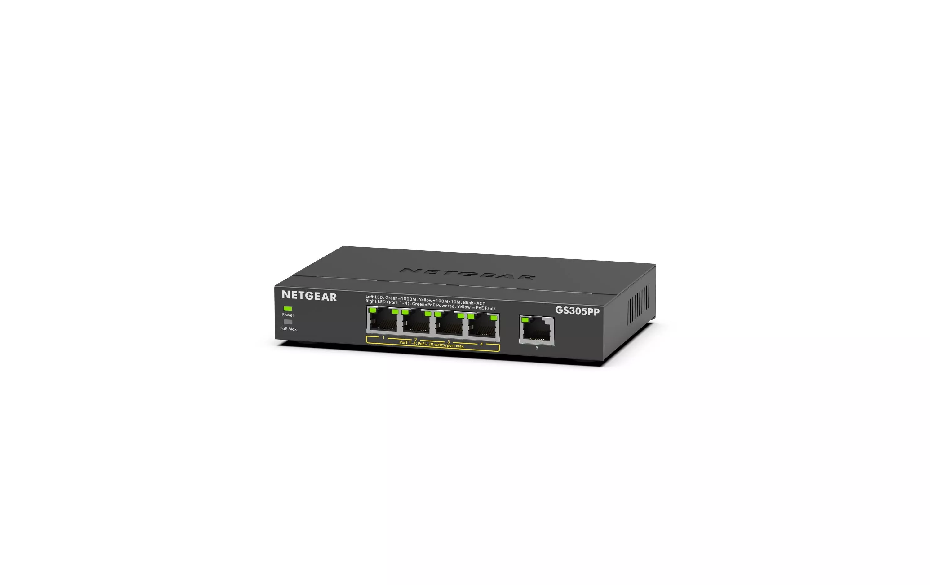 PoE+ Switch GS305PPv3 5 ports, Budget PoE: 83 W