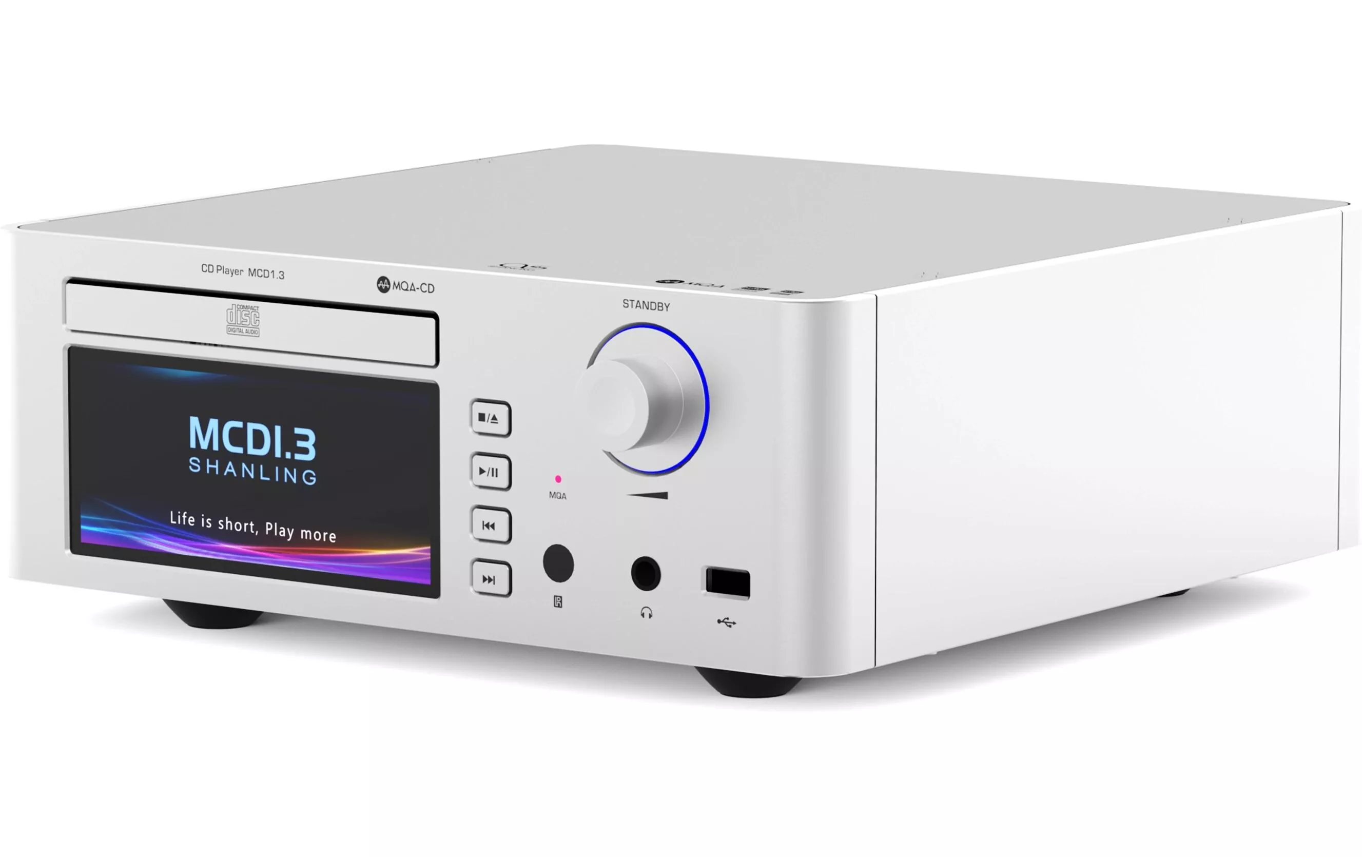 Lecteur CD MCD1.3 avec BT et WiFi Argenté