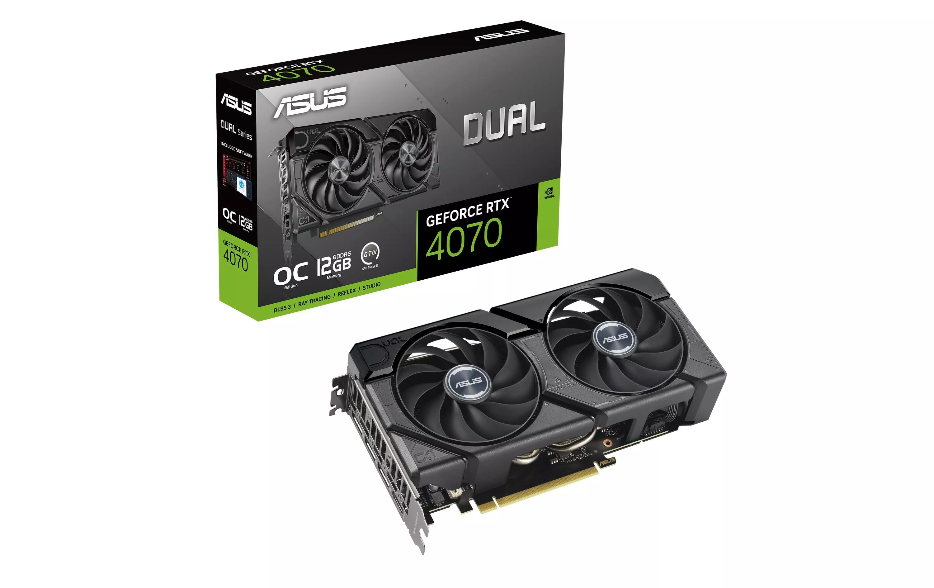 Carte graphique Dual GeForce RTX 4070 EVO OC Edition 12 Go