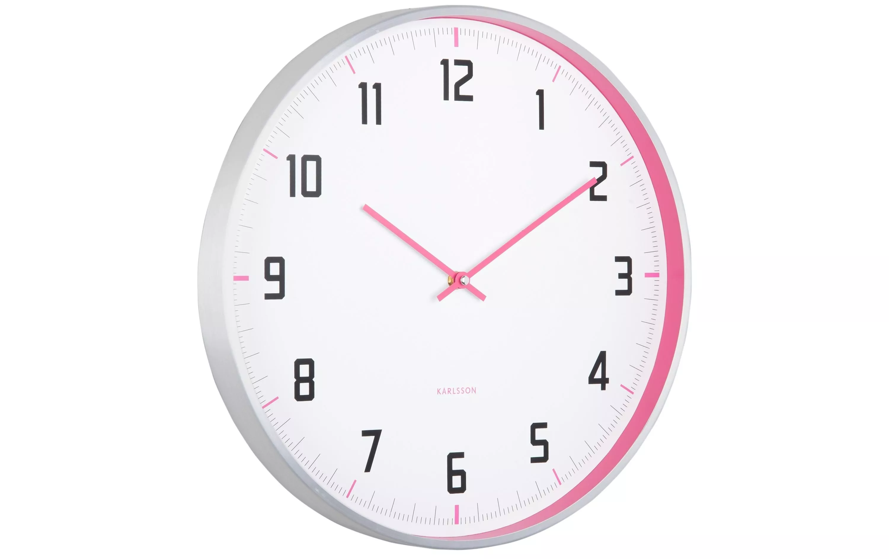 Horloge murale Sporty Bright pink