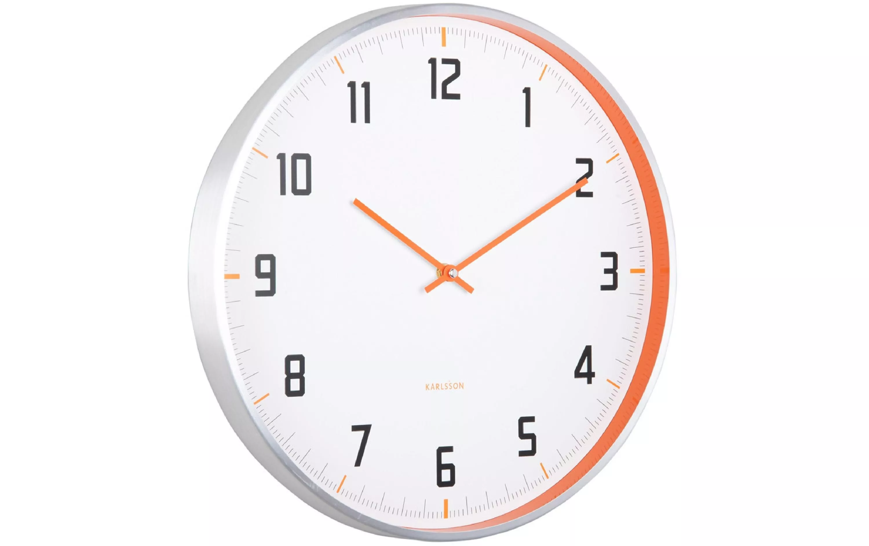 Horloge murale Sporty Bright orange