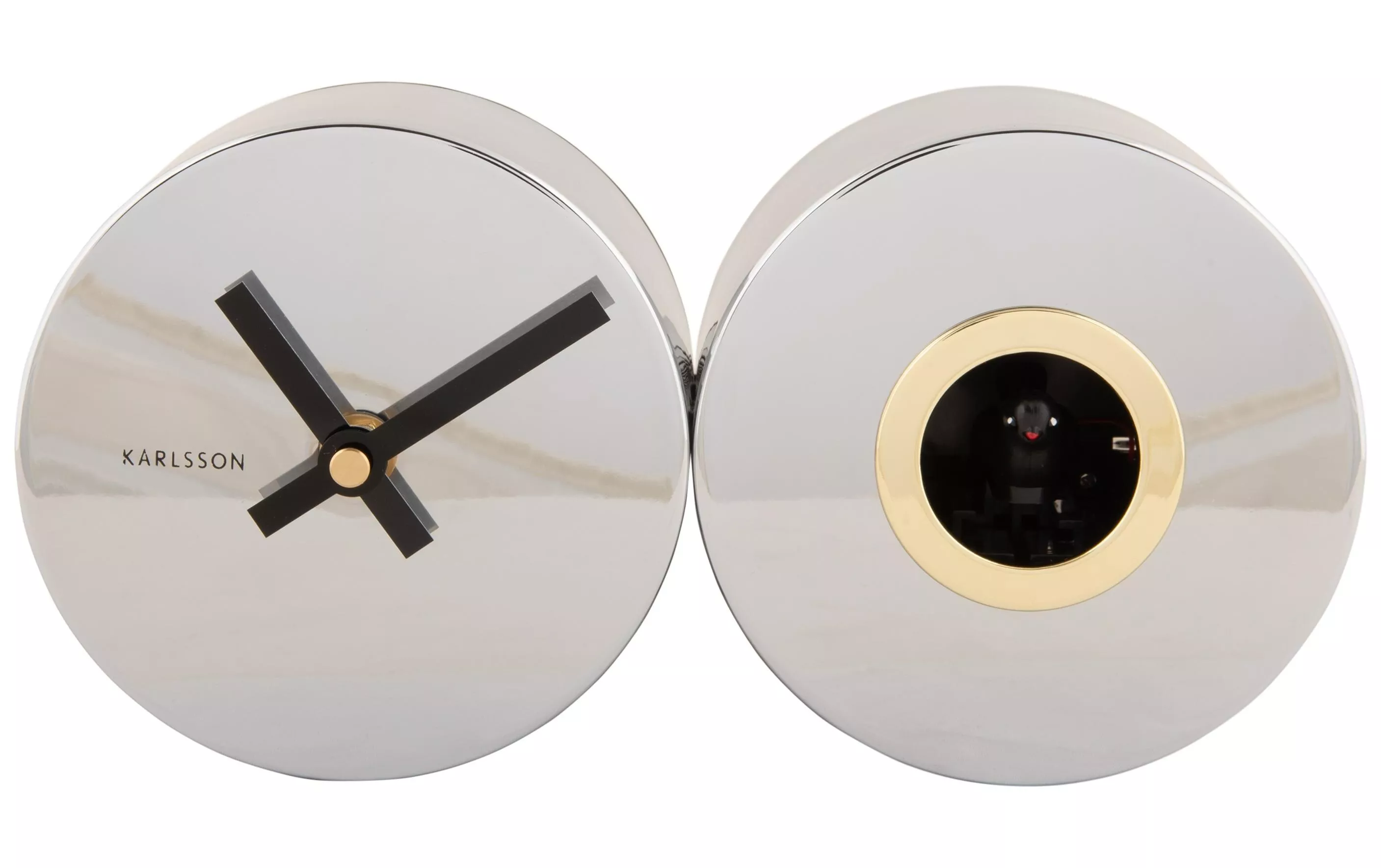 Horloge murale Duo Cuckoo Silber plated