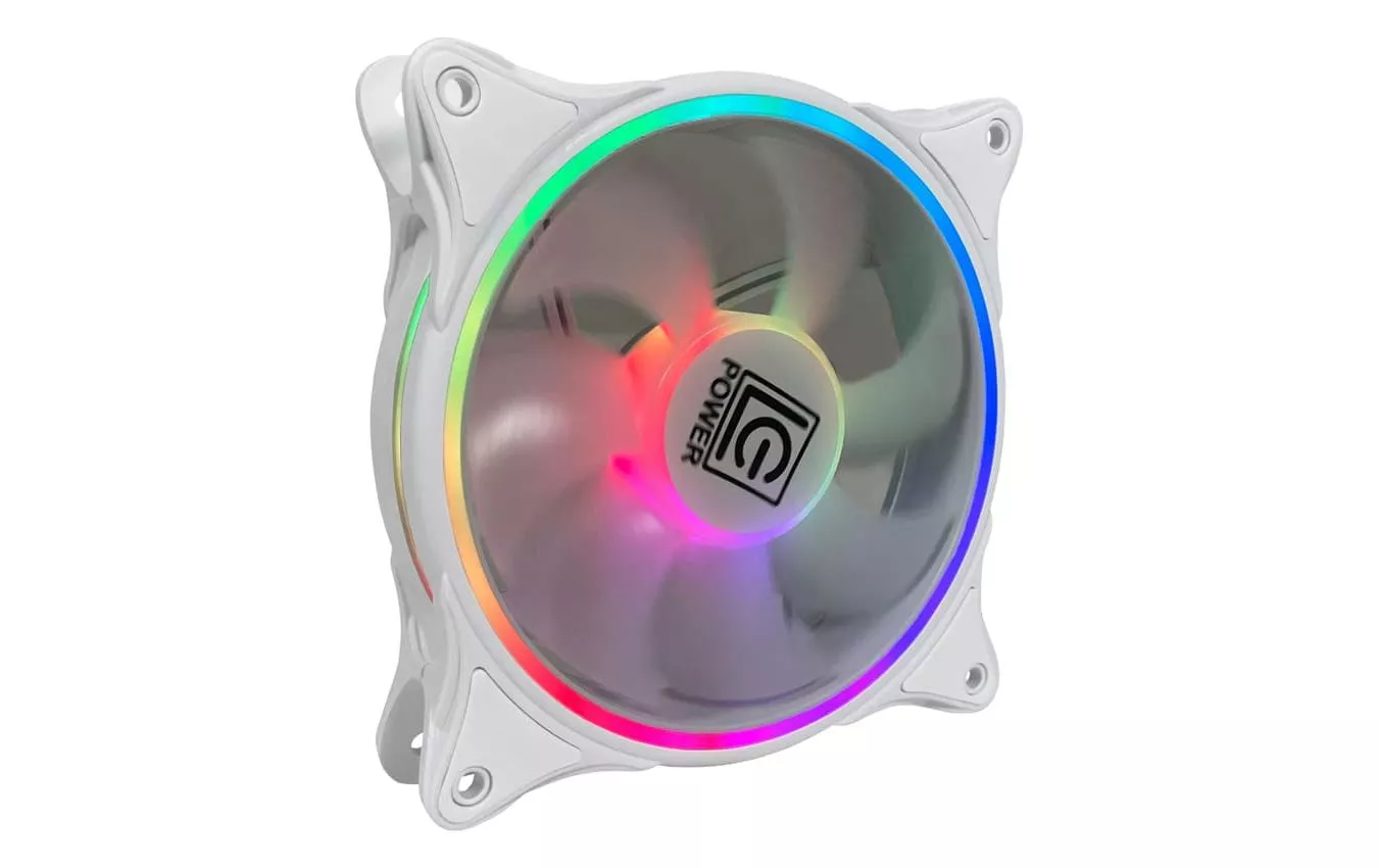 Ventilateur PC LC-CF-120-ARGB-W Blanc