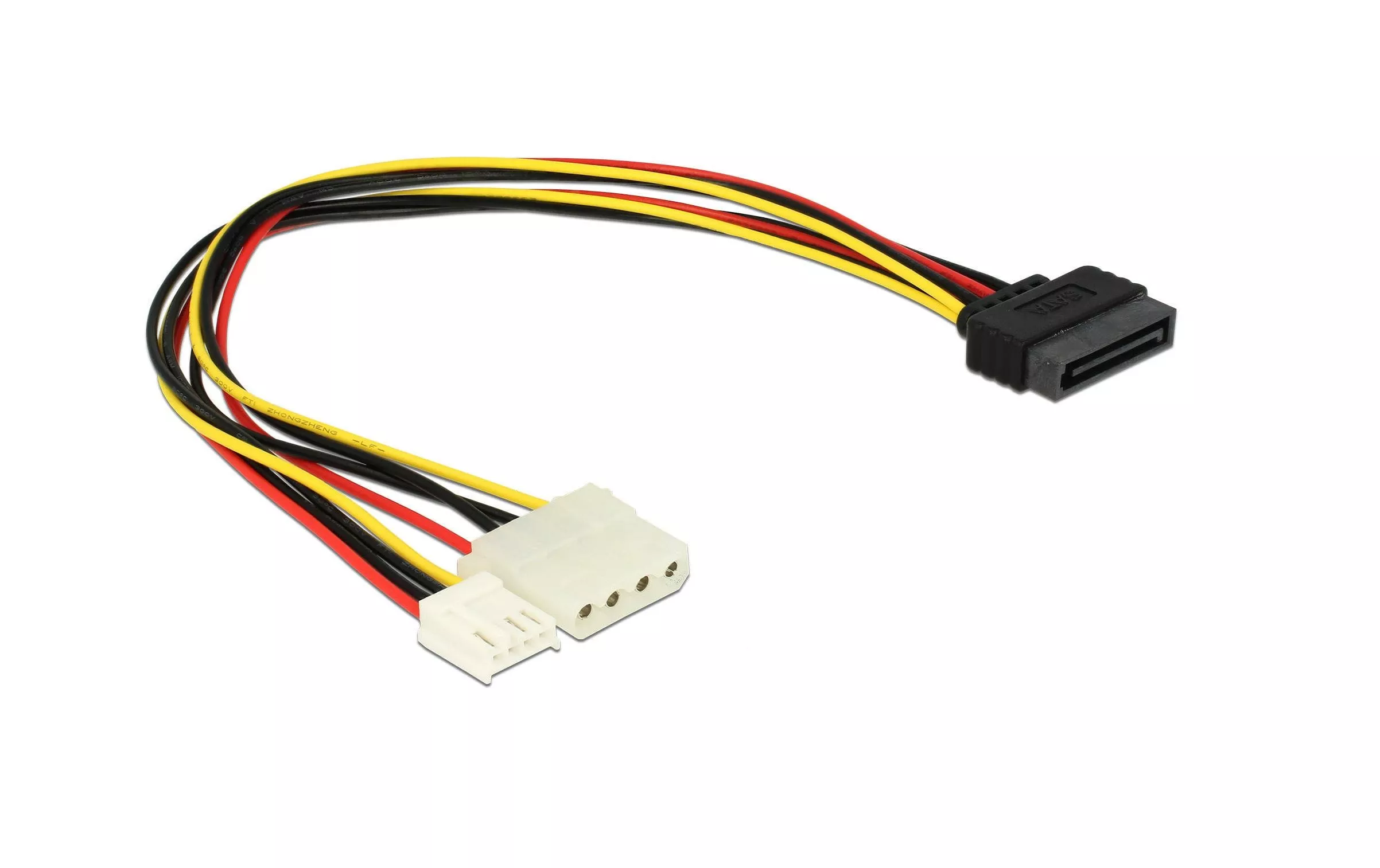 Câble d\u2019alimentation SATA - Molex/Floppy 30 cm