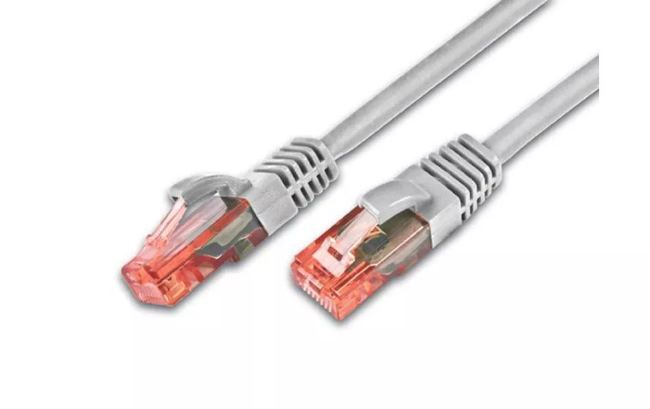 Câble patch RJ-45 - RJ-45, Cat 6, UTP, 0.5 m, Gris