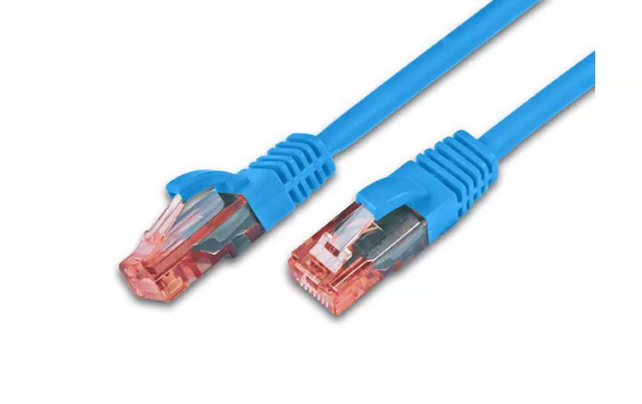 Câble patch RJ-45 - RJ-45, Cat 6, UTP, 0.5 m, Bleu