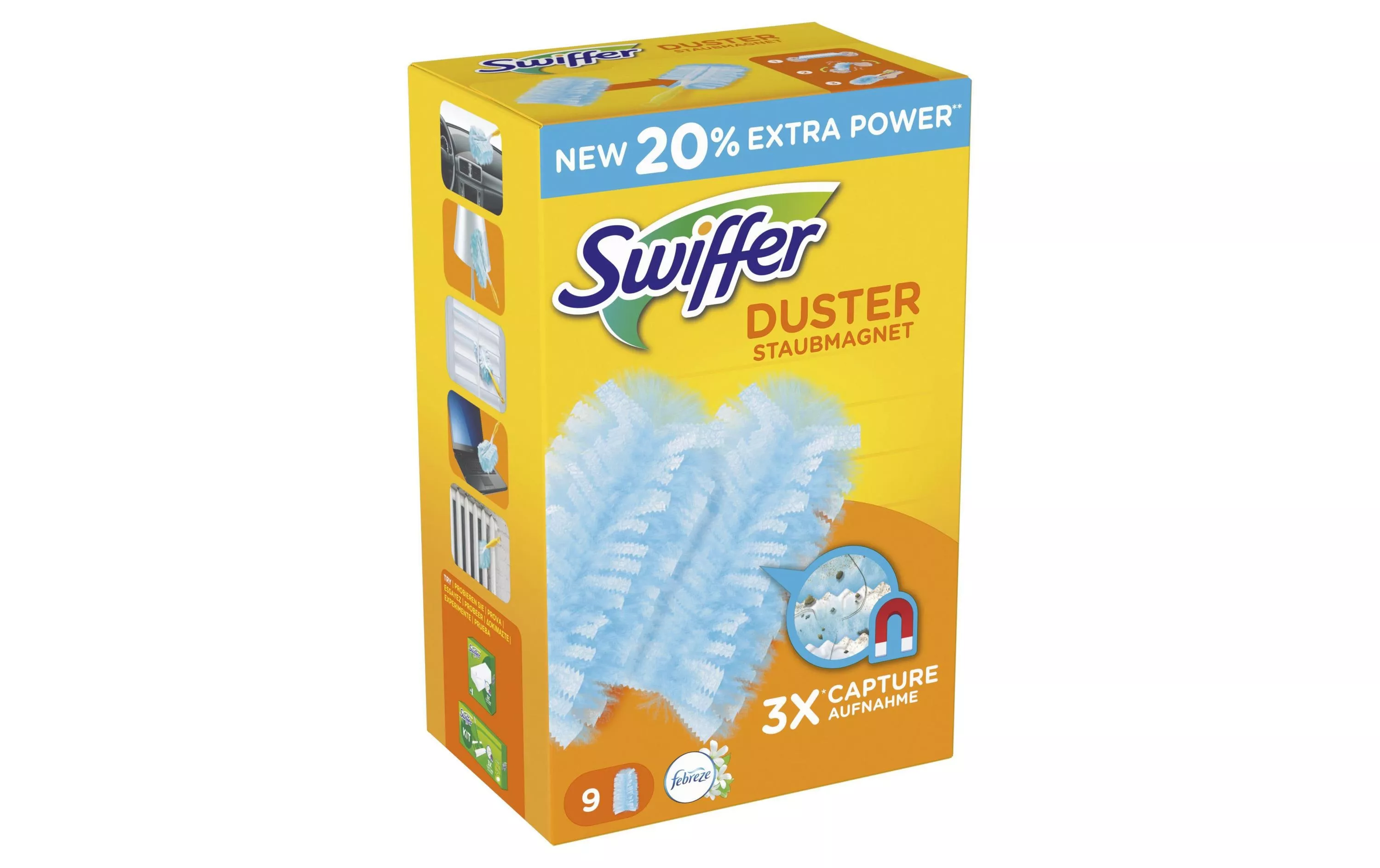 Aimant à poussière Duster Kit avec 9 lingettes - Nettoyeur de