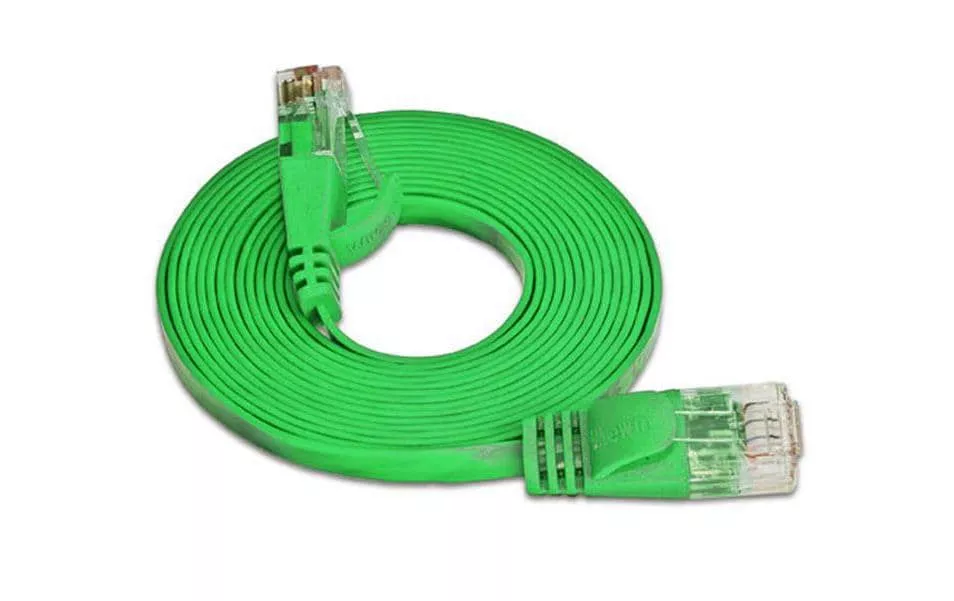 Câble patch slim RJ-45 - RJ-45, Cat 6, UTP, 7.5 m, Vert