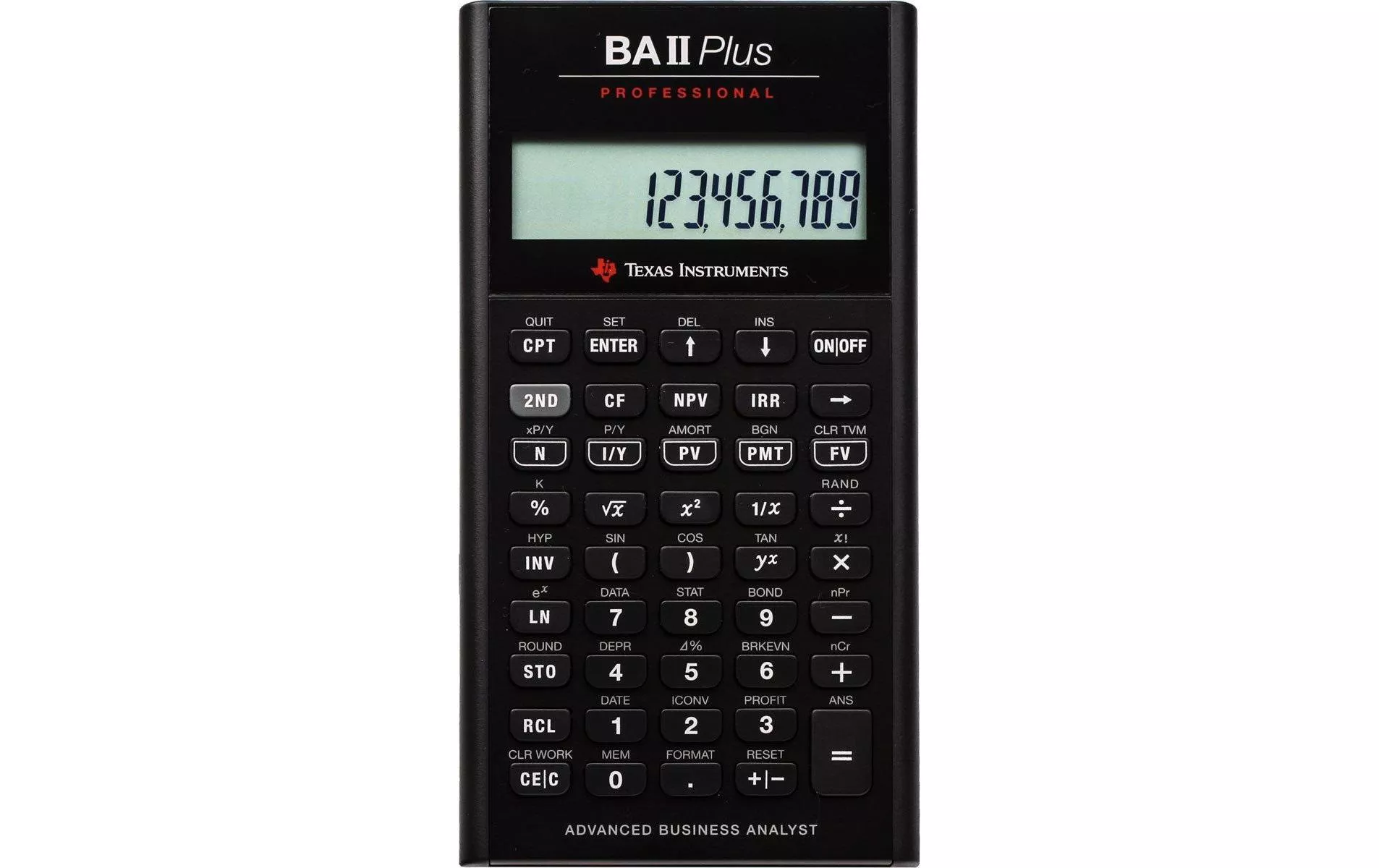 BA II PLUS PROFESSIONAL - calculatrice financière - Calculatrices