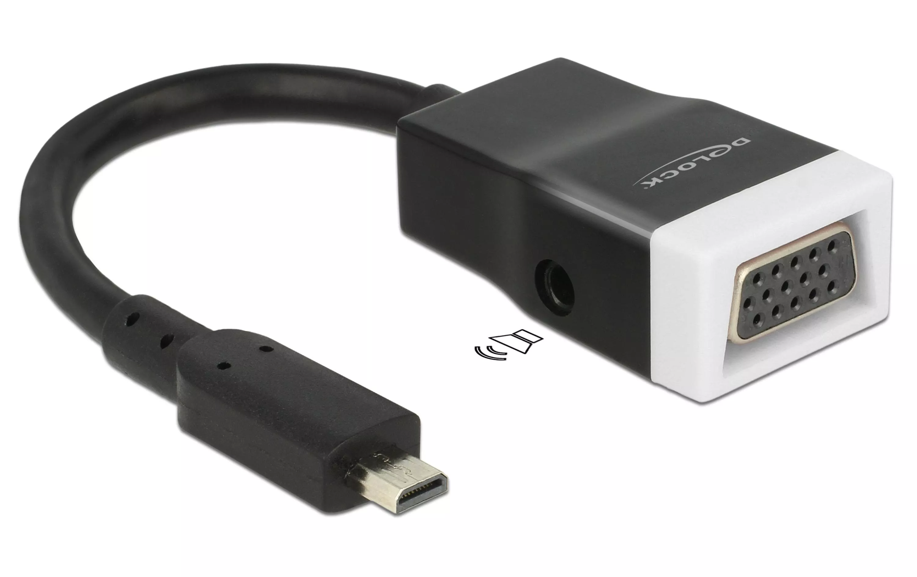 Câble adaptateur Micro-HDMI \u2013 VGA Noir